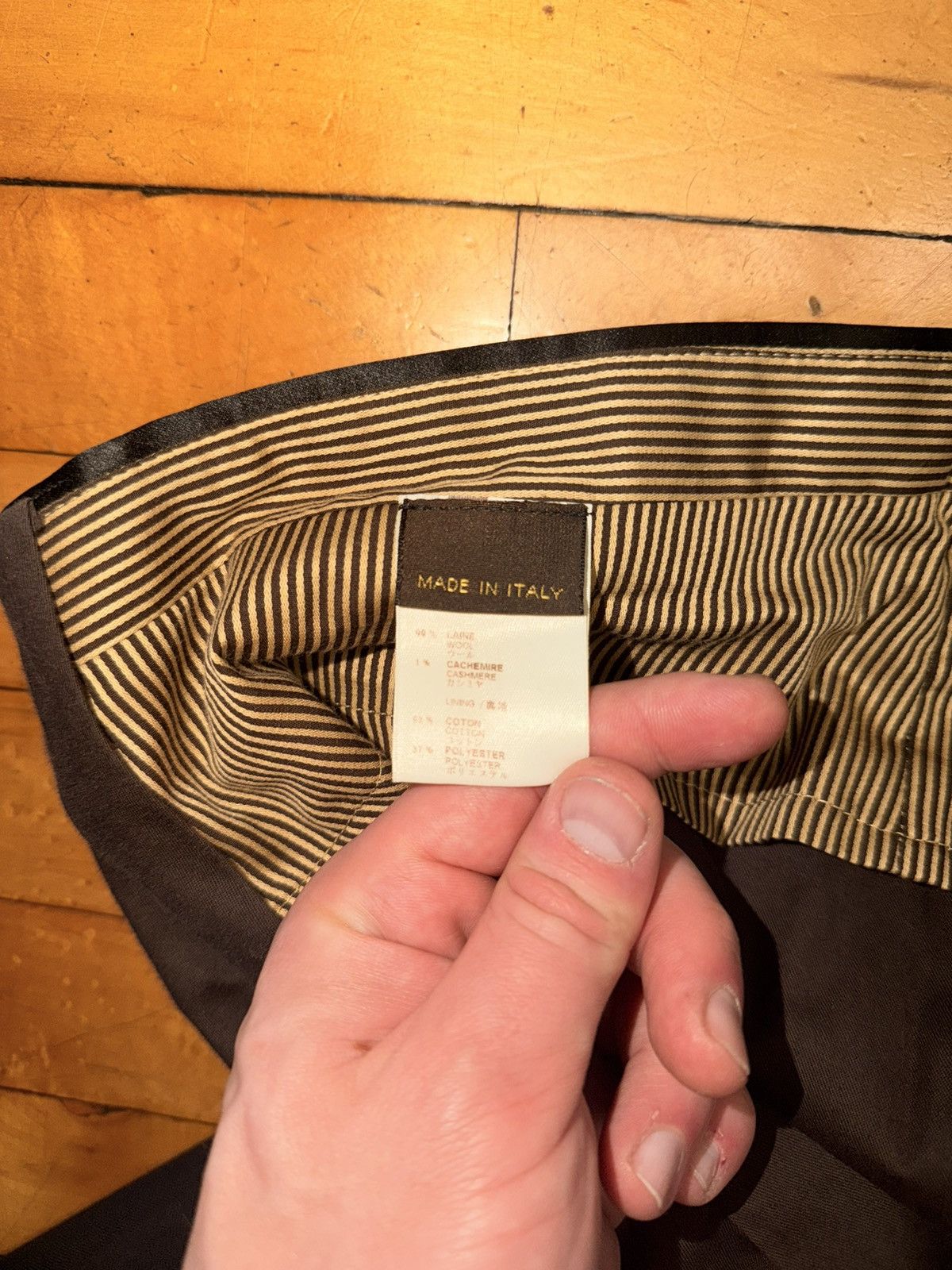 Louis Vuitton Louis Vuitton Single Breasted Chocolate Tuxedo Size 48R - 14 Thumbnail