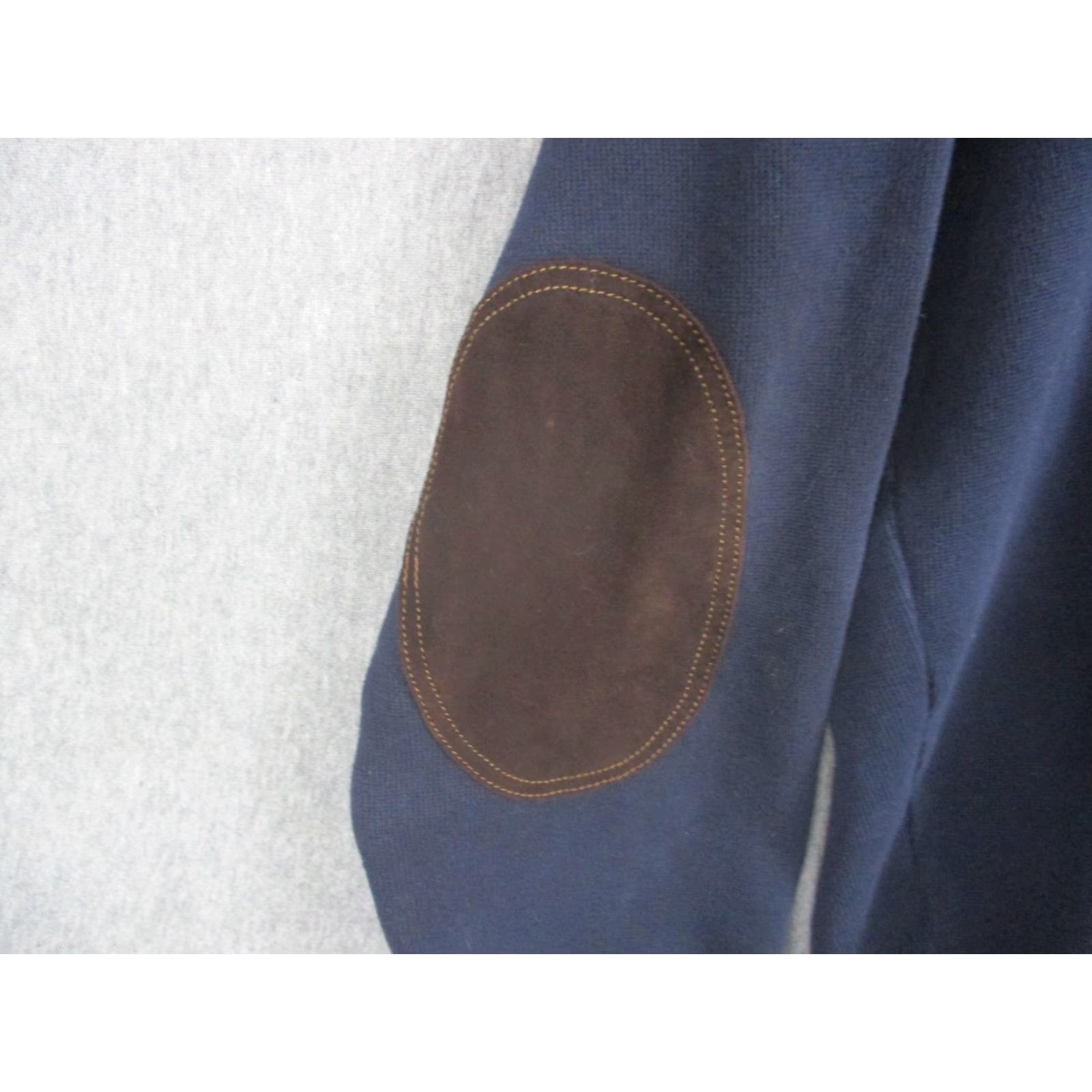 Polo Ralph Lauren VINTAGE Polo Ralph Lauren Sweatshirt Mens Large Navy Shawl Collar Elbow Patches Pullover Size US L / EU 52-54 / 3 - 6 Thumbnail