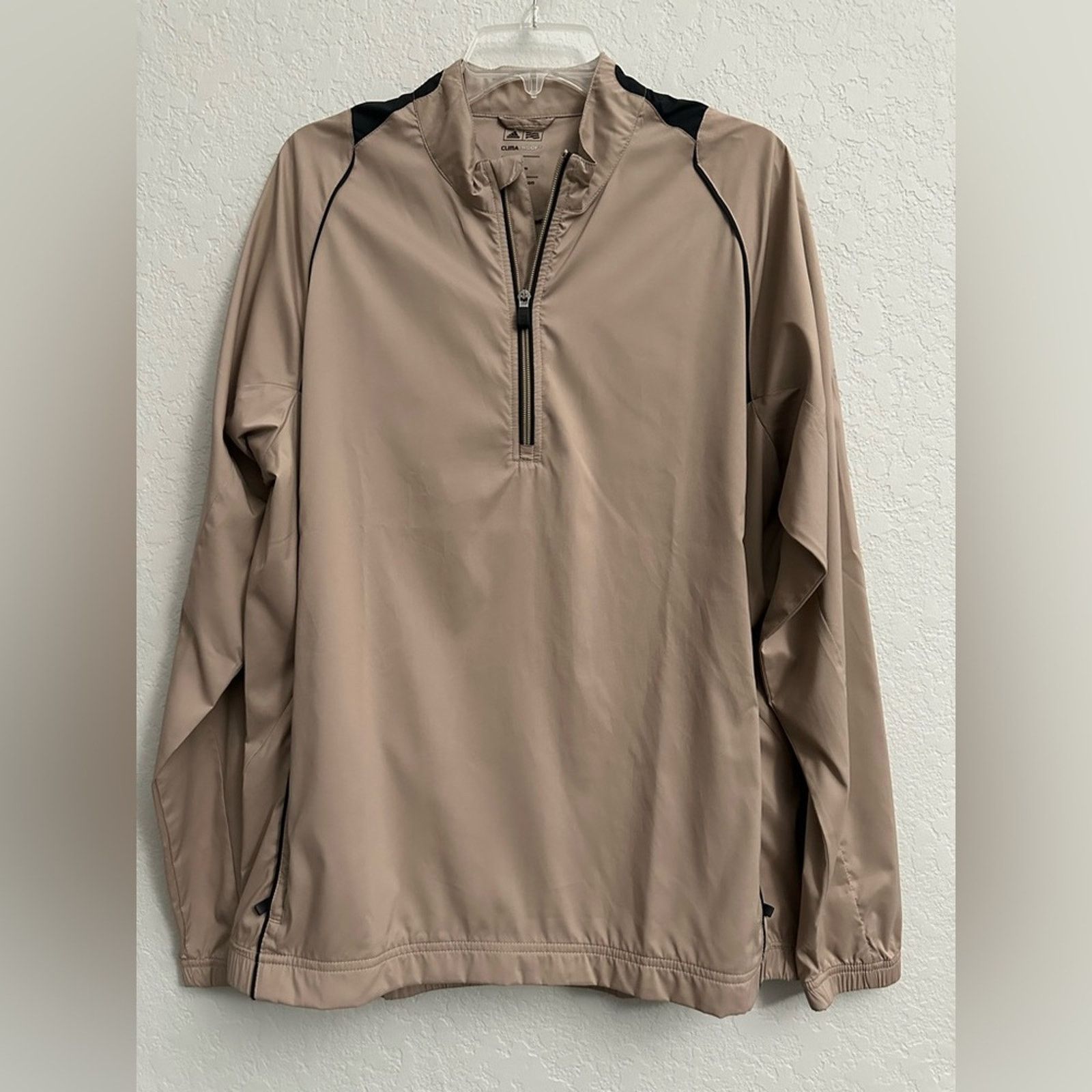Adidas Adidas Pullover 1/4 Zip Windbreaker ClimaProof TanMen Medium Size US M / EU 48-50 / 2 - 1 Thumbnail