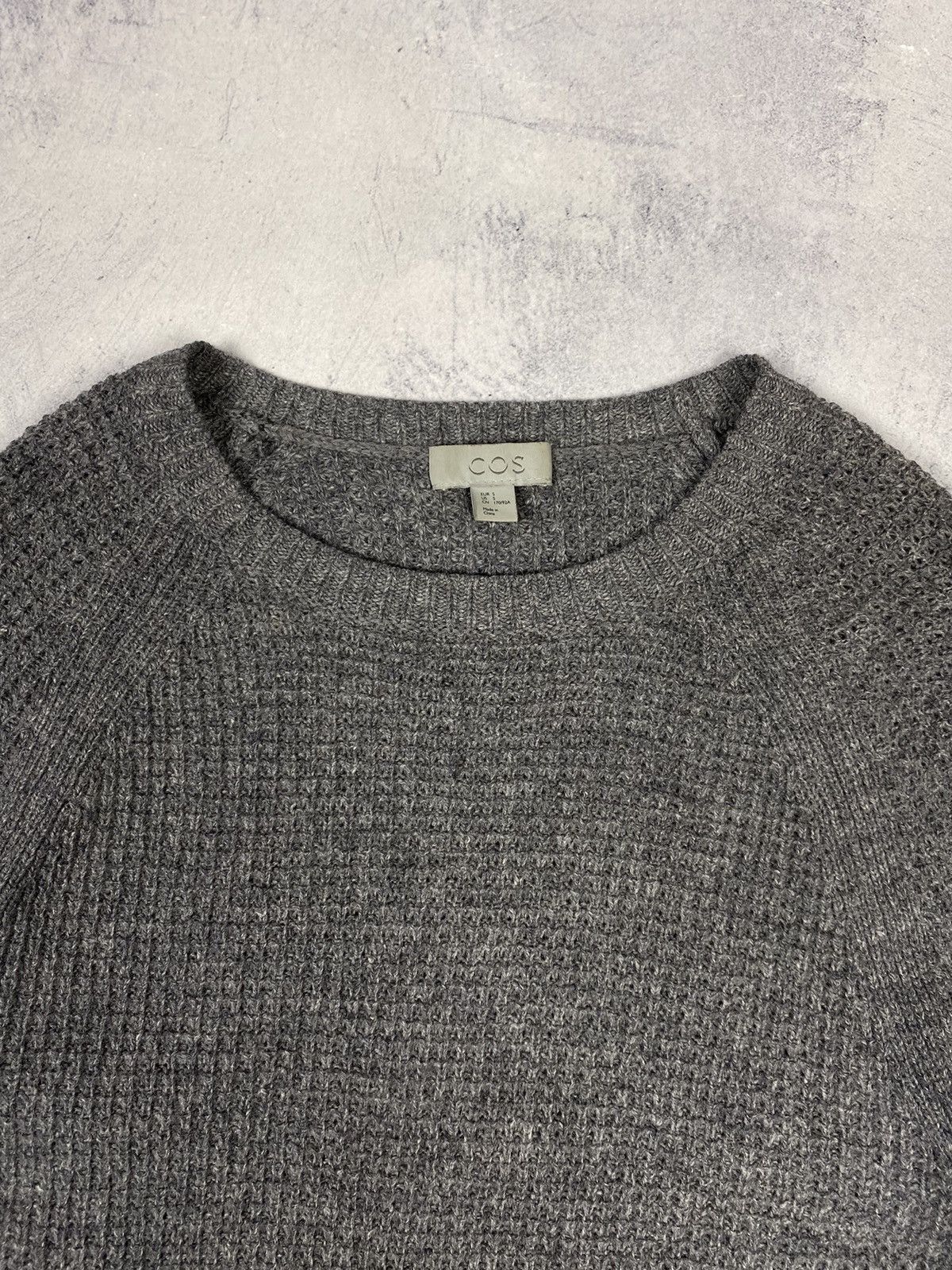 Cos Cos Wool Knit Gray Sweater Sweatshirt Designer Size US S / EU 44-46 / 1 - 5 Thumbnail
