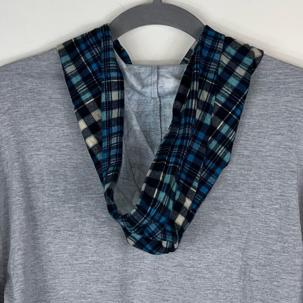 Disney Disney Parks Haunted Mansion Layered Look Flannel Plaid Sleeve Hoodie Top M Size US M / EU 48-50 / 2 - 5 Thumbnail