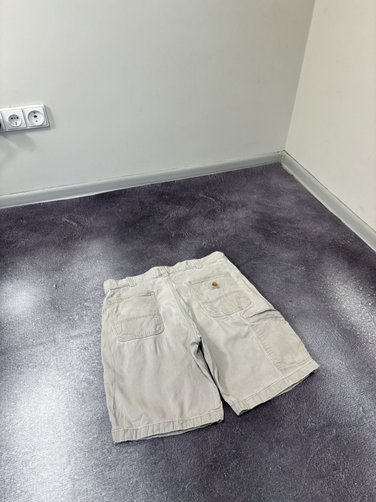 Carhartt Vintage Carhartt Y2K Workwear Beige Hype Carpenter Shorts Size US 36 / EU 52 - 3 Thumbnail
