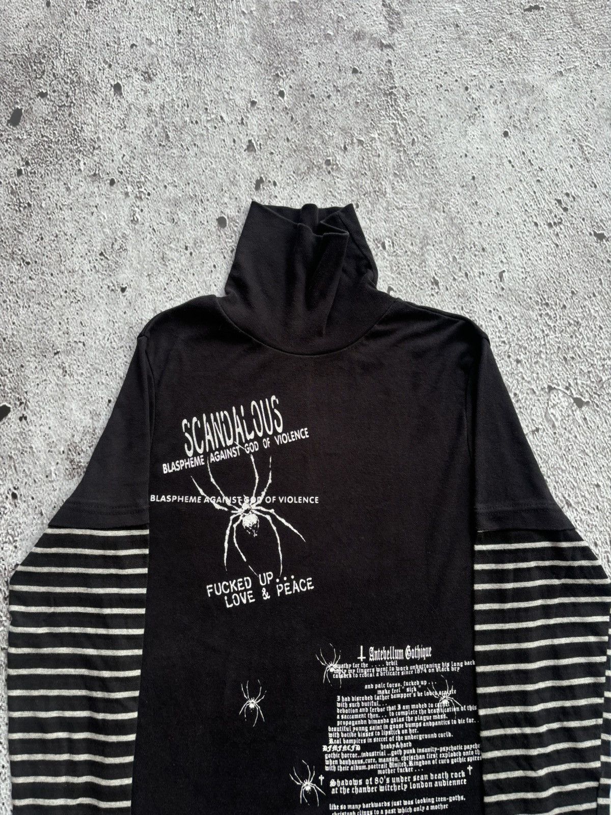 Hysteric Glamour Y2k Double layer Scandalous Punk Style Longsleeve Size US M / EU 48-50 / 2 - 2 Thumbnail