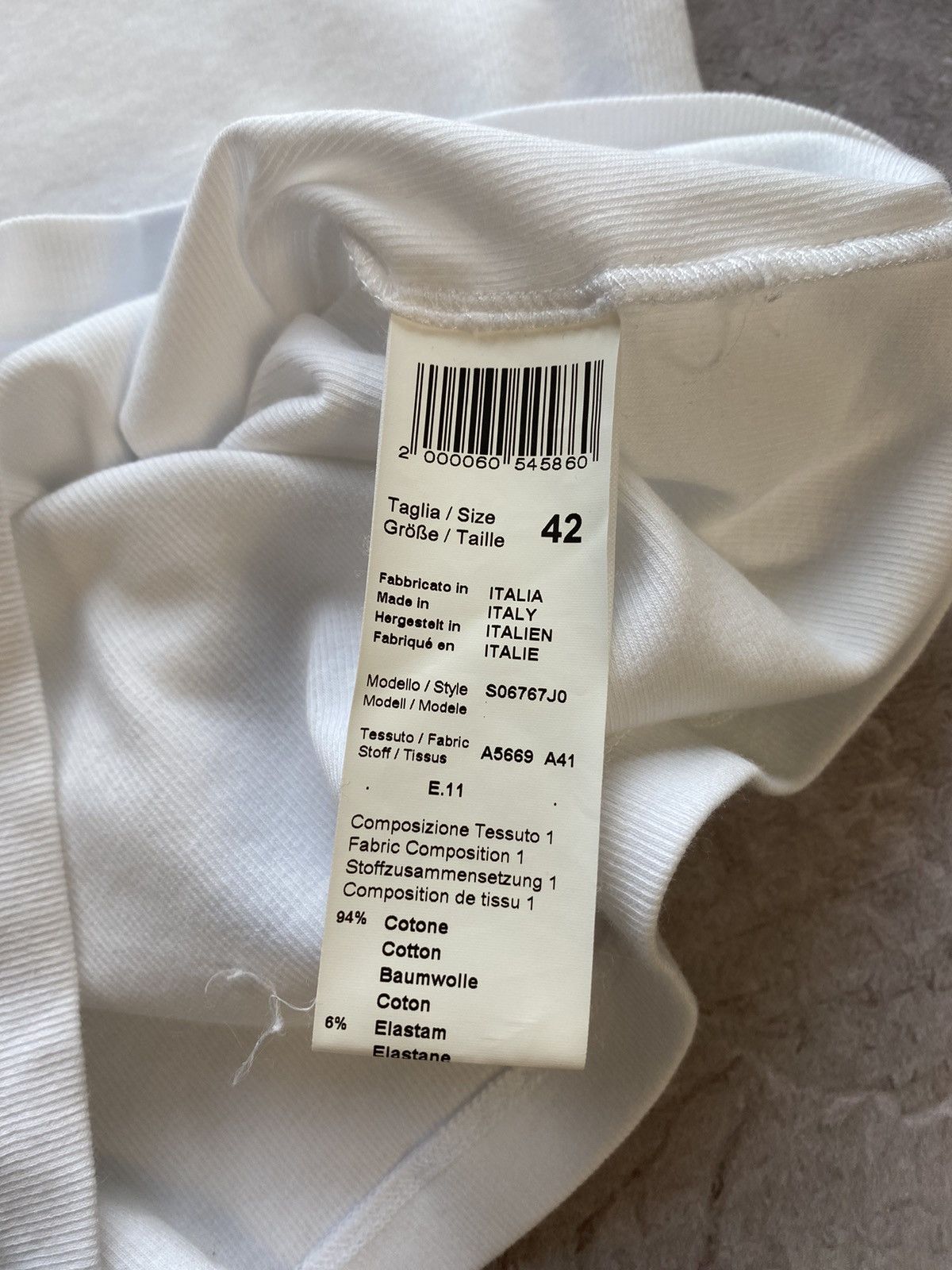 Peserico Classic Peserico Made in Italy White Lana Wool T shirt Rare Size M / US 6-8 / IT 42-44 - 7 Thumbnail