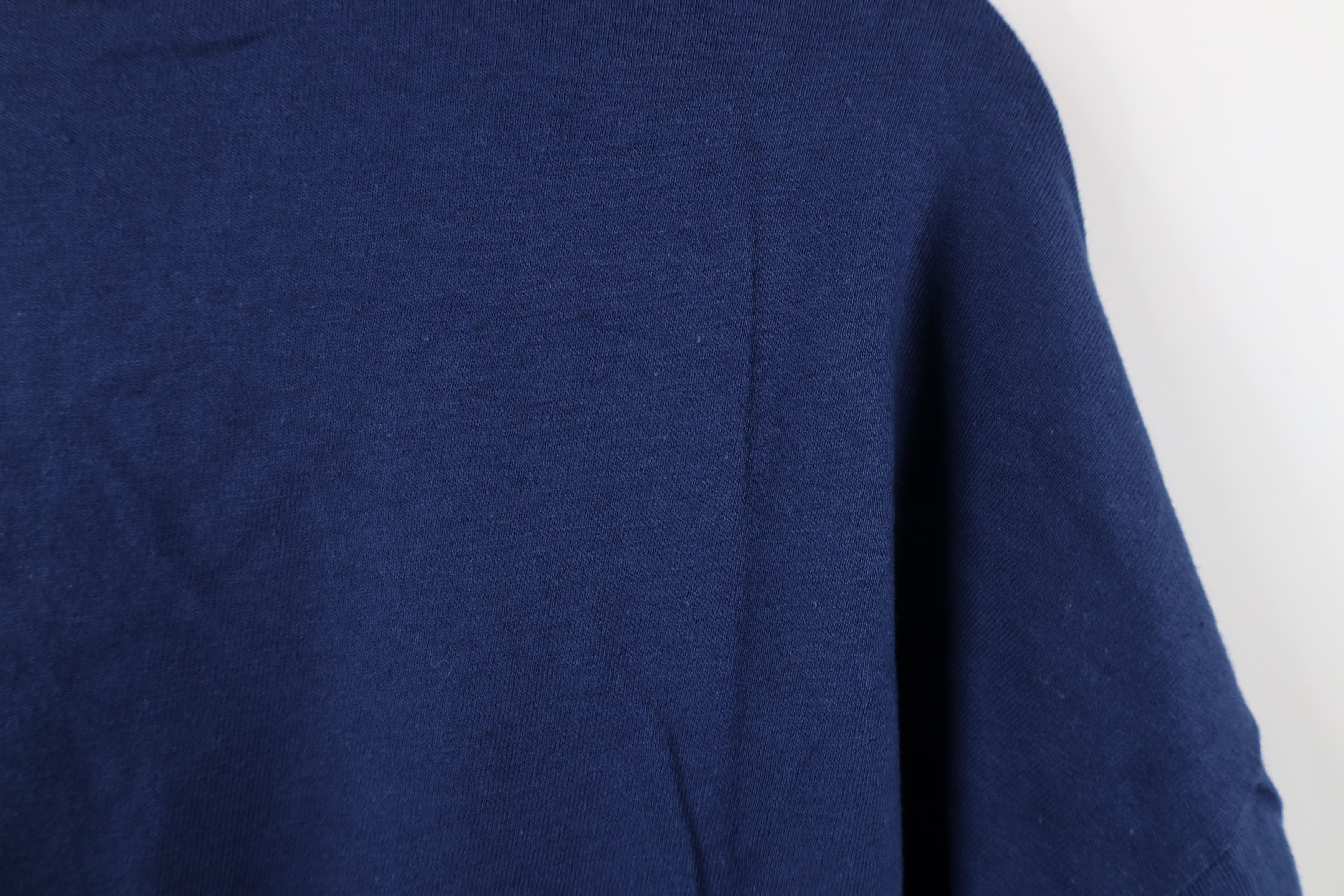 Hanes × Vintage Vintage 90s Hanes Beefy Cotton Long Sleeve T-Shirt Navy Blue Size US XL / EU 56 / 4 - 8 Thumbnail