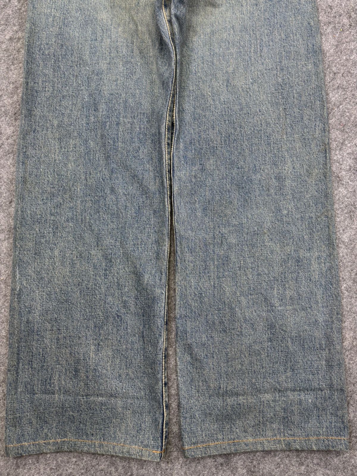 Edwin Wide Baggy 90s Selvedge Edwin 505 Medium Wash Denim F829 Size US 29 - 10 Thumbnail