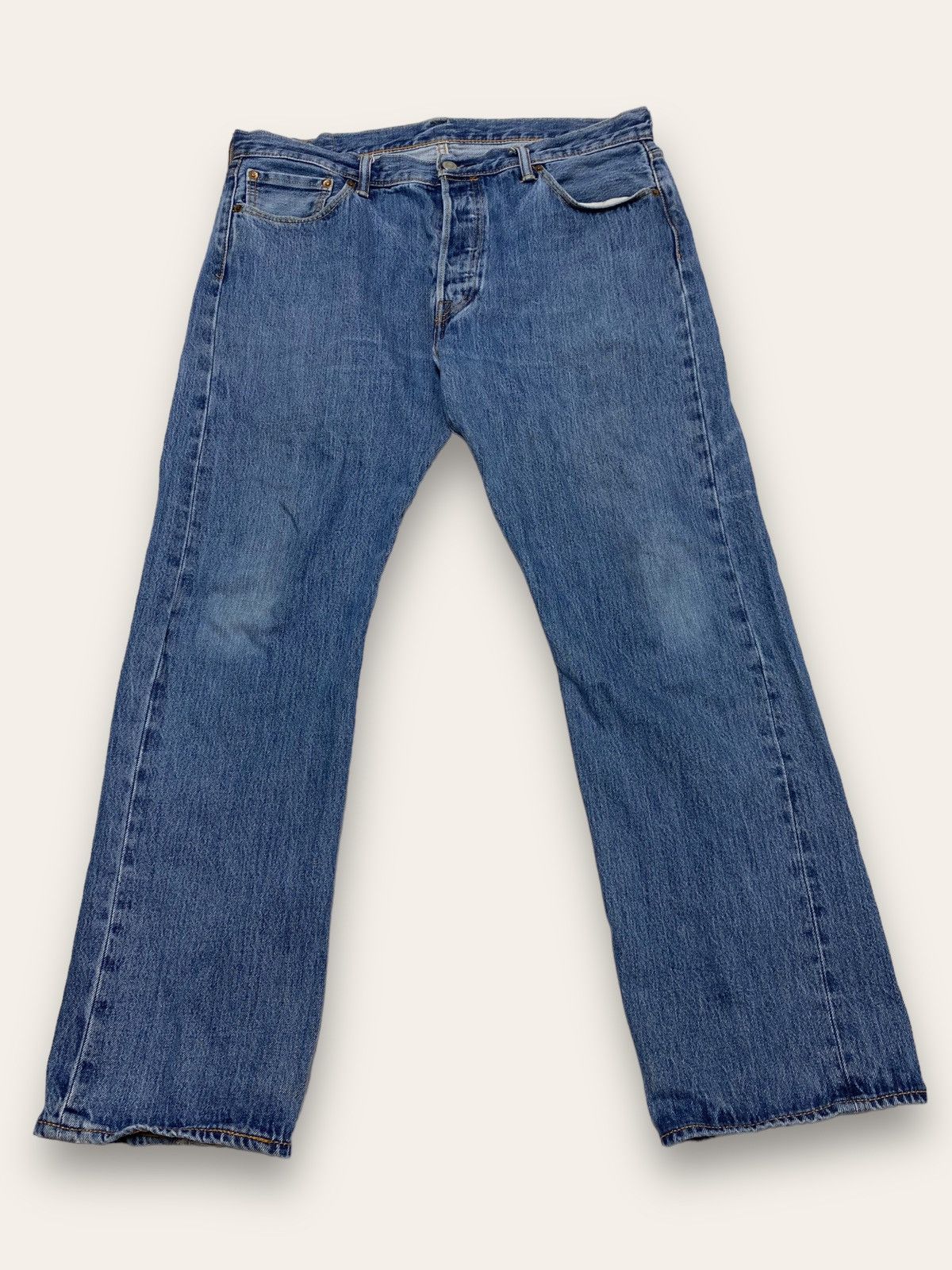 Jean Vintage LEVI'S Denim Blue Colour Baggy Jeans Size US 36 / EU 52 - 2 Thumbnail