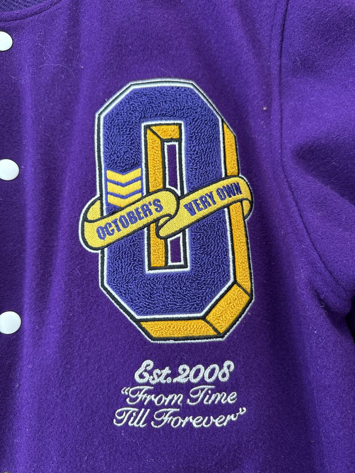 October's Very Own OVO x Lakers NBA Varsity Jacket Size US L / EU 52-54 / 3 - 4 Thumbnail