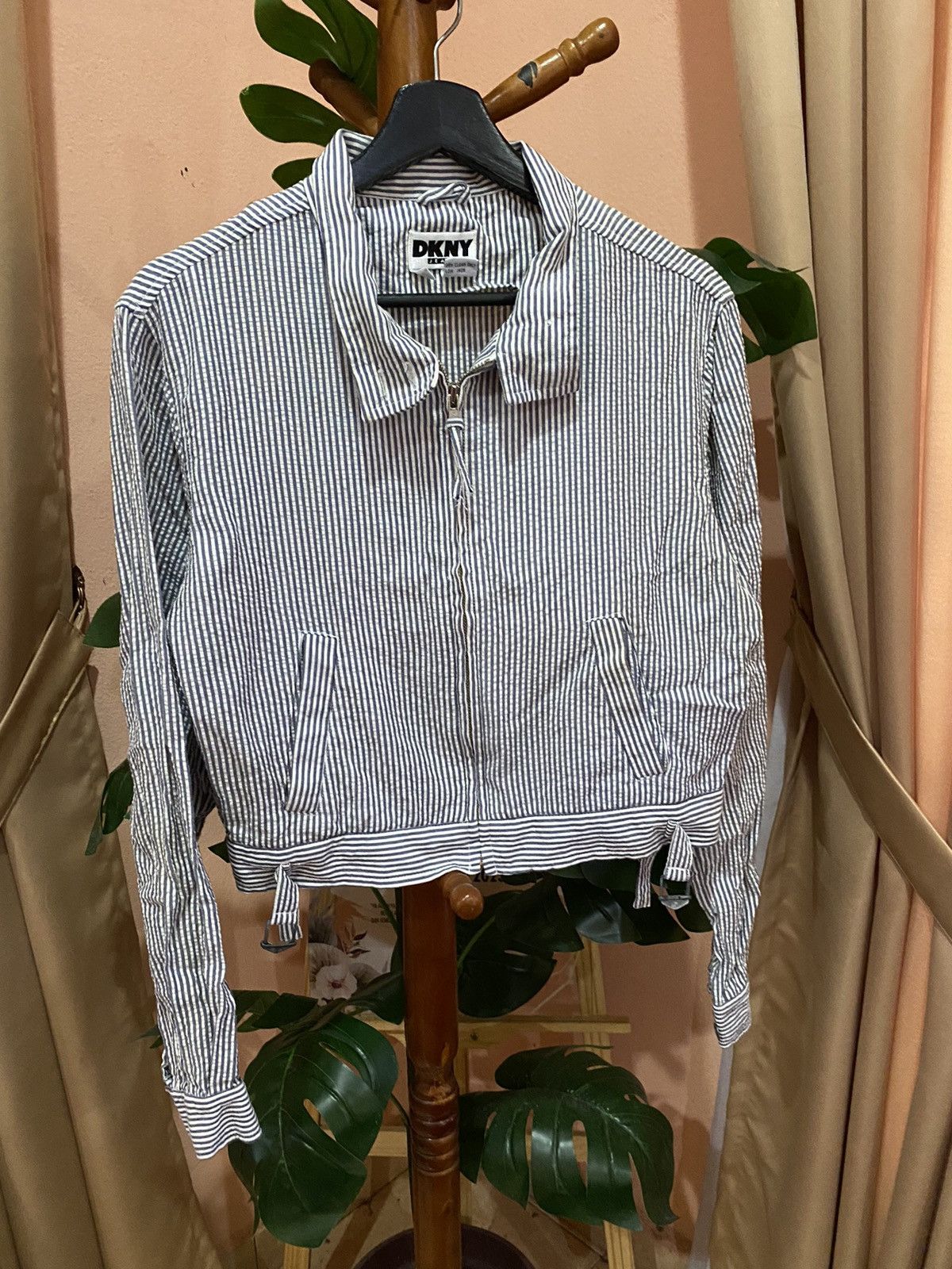 DKNY VINTAGE DKNY HICKORY CROP JACKET Size L / US 10 / IT 46 - 5 Thumbnail