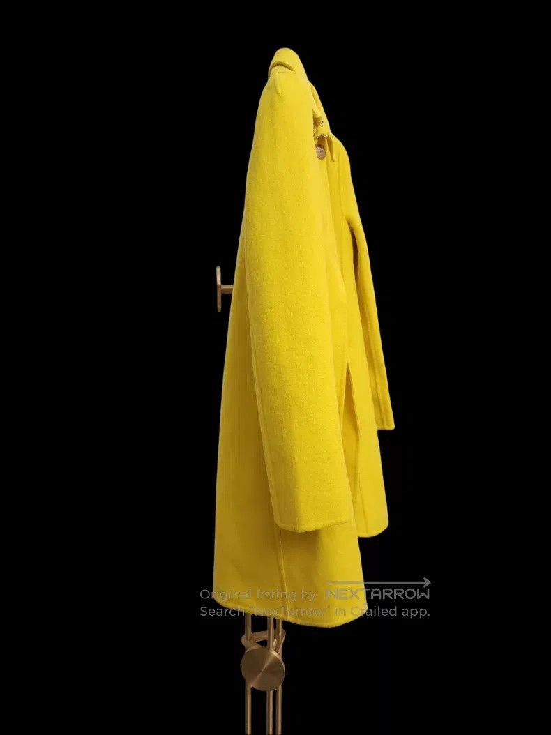 Versace Versace Bright yellow wool coat Size S / US 4 / IT 40 - 5 Thumbnail