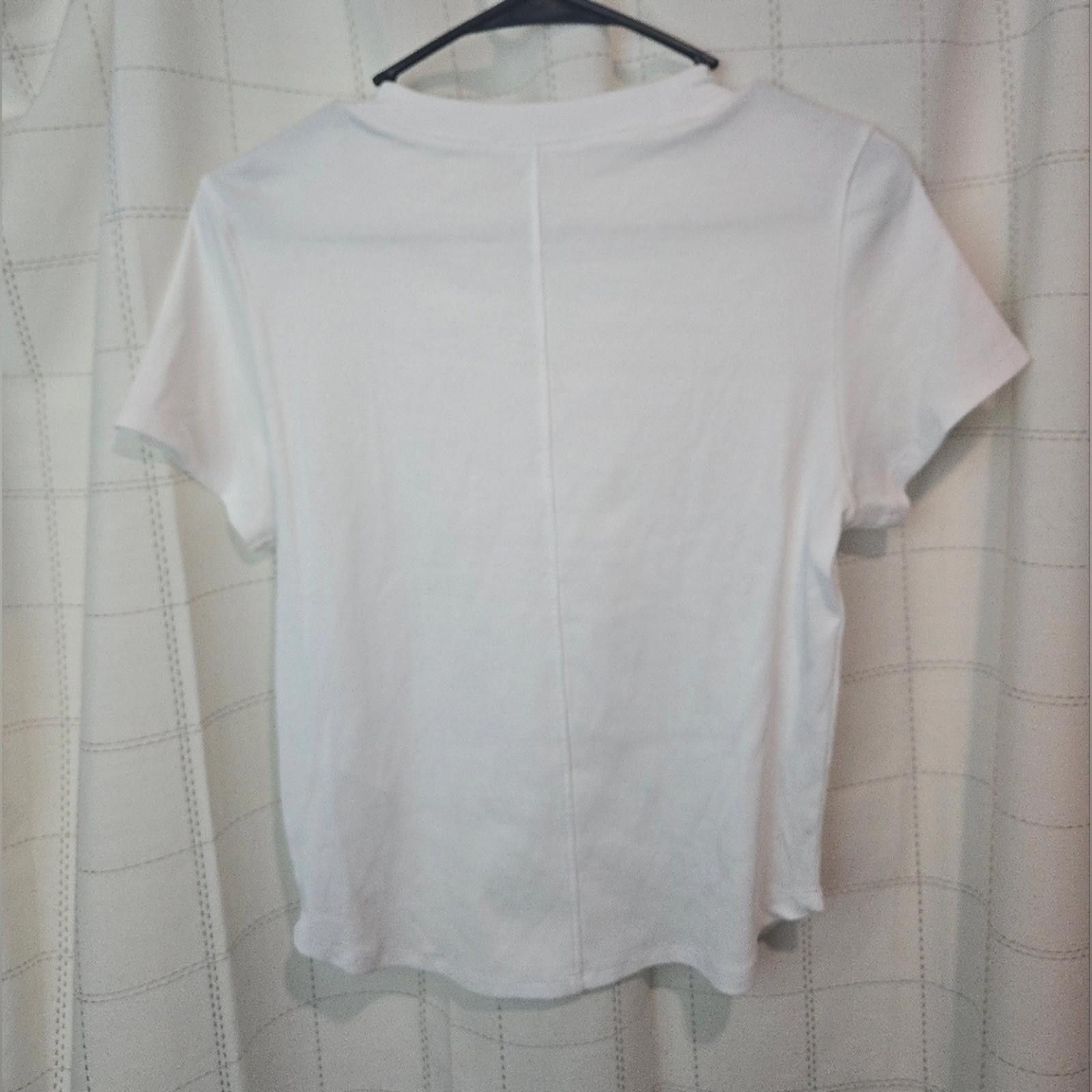 Madewell Madewell (Re)generative Cotton Ribbed Crewneck Tee Size XXS / US 00 / IT 34 - 4 Thumbnail