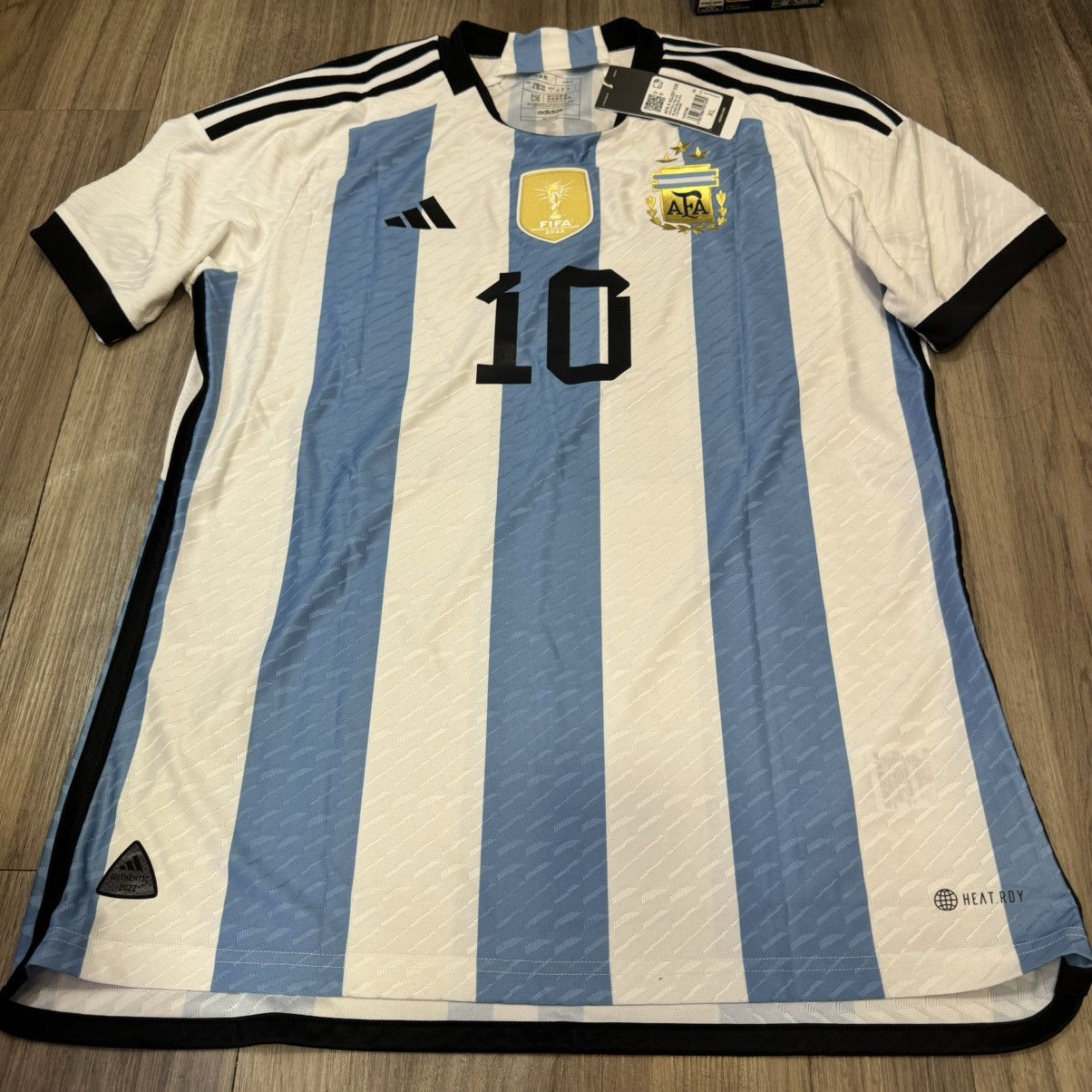 Adidas Argentina 22/23 player issue home shirt #10 Messi (Bnwt) Size US L / EU 52-54 / 3 - 1 Thumbnail
