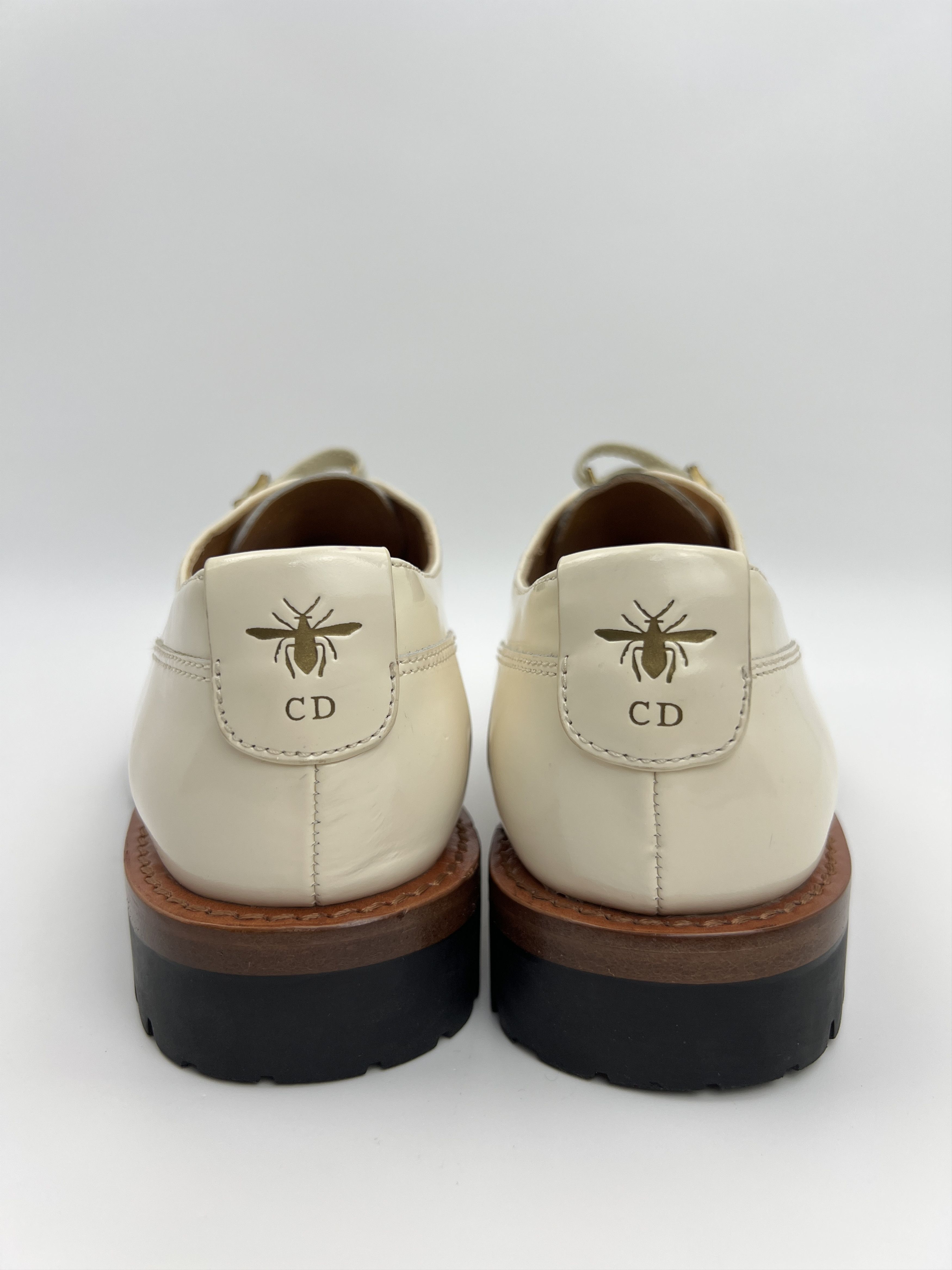 Dior Vintage Christian Dior Heavy Chunky Brogues Patent Leather Size US 9 / IT 39 - 6 Thumbnail