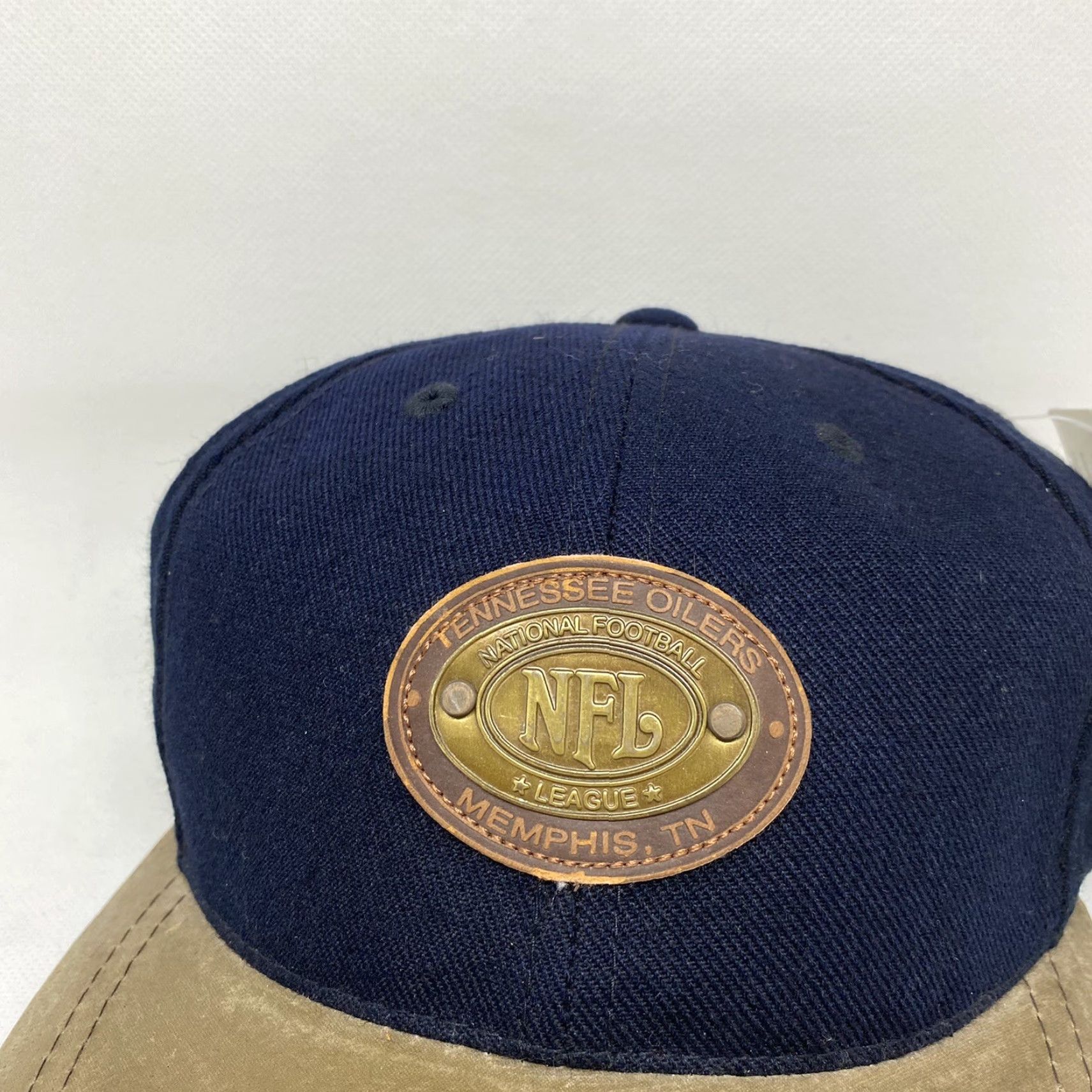 American Needle NFL Tennessee Oilers Hat Cap Blue Brown Strapback American Needle NWT Cap Baseball Men Adjustable Size ONE SIZE - 3 Thumbnail
