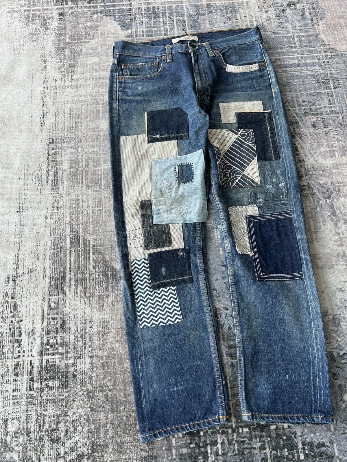 Junya Watanabe AD2011 Junya Watanabe Patchwork Denim Size US 31 - 3 Thumbnail