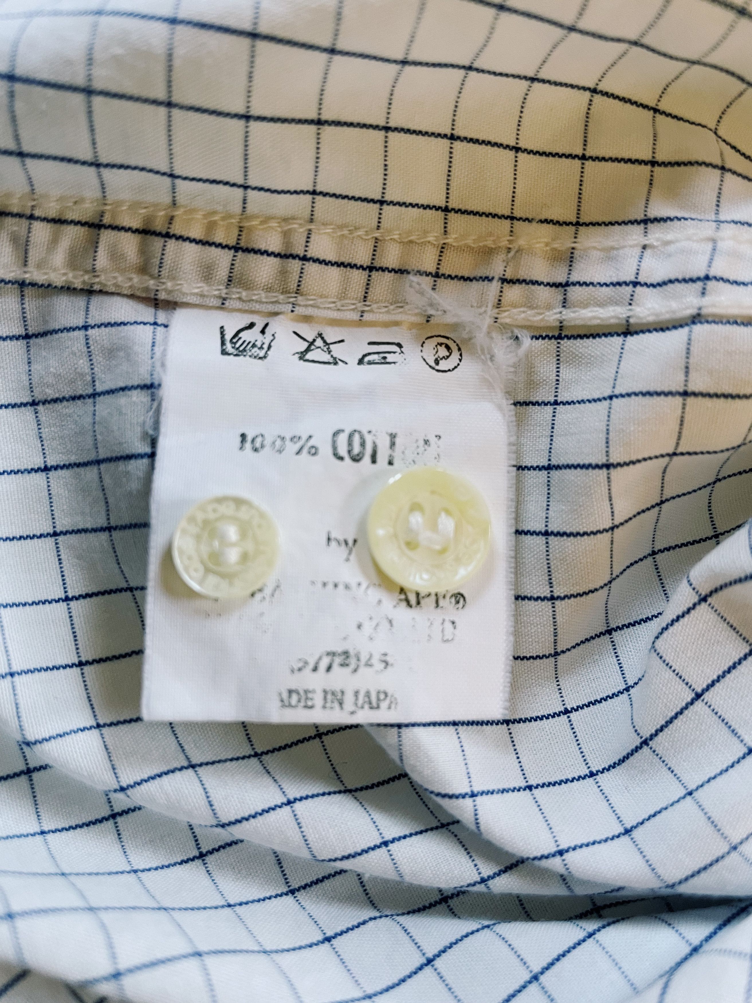 Bape Vintage Y2K Bape Head One Point Checkered Longsleeve Shirt Size US M / EU 48-50 / 2 - 6 Thumbnail