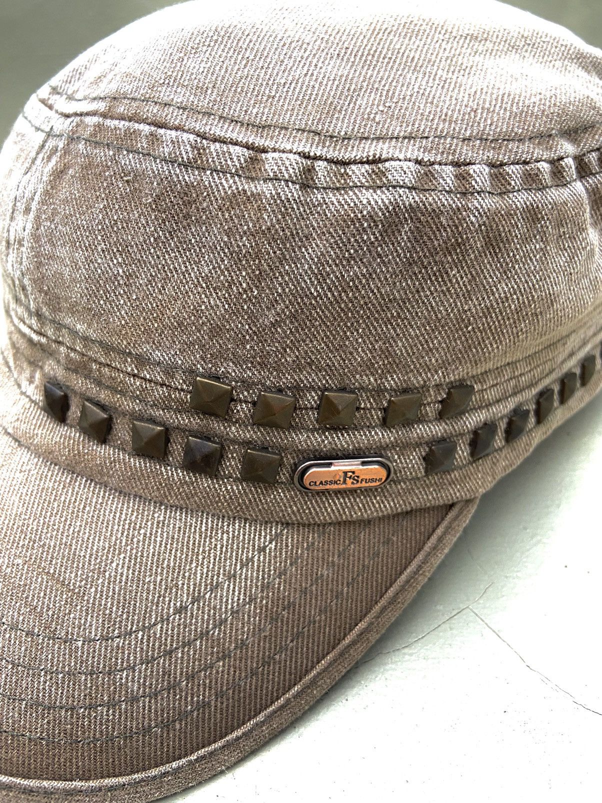 If Six Was Nine 2000s classic FS fushi Buton studded patrol hat Size ONE SIZE - 4 Thumbnail
