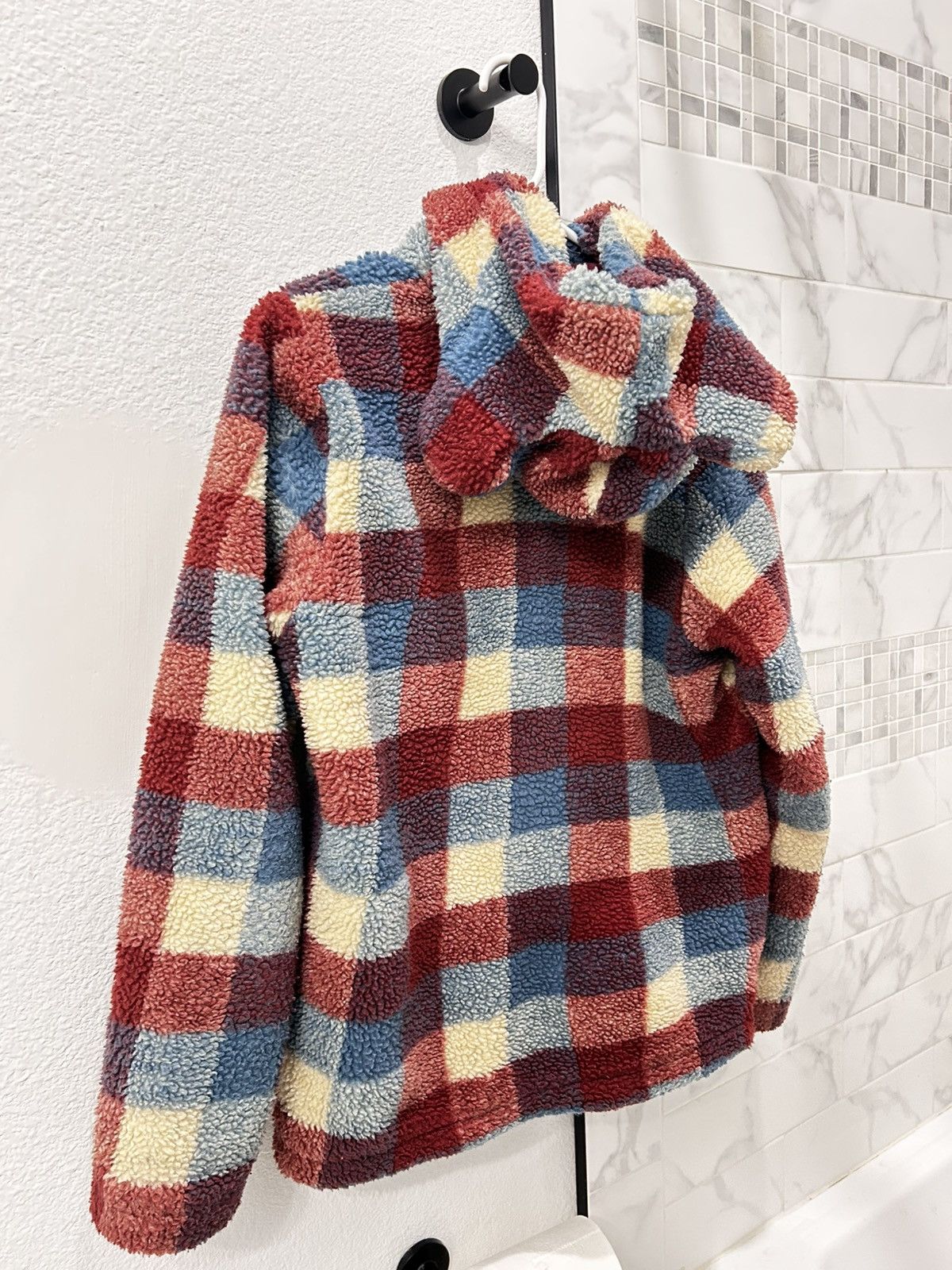 Issey Miyake Issey Miyake Né-Net Plaid Bear Fleece Hoodie Size US M / EU 48-50 / 2 - 3 Thumbnail