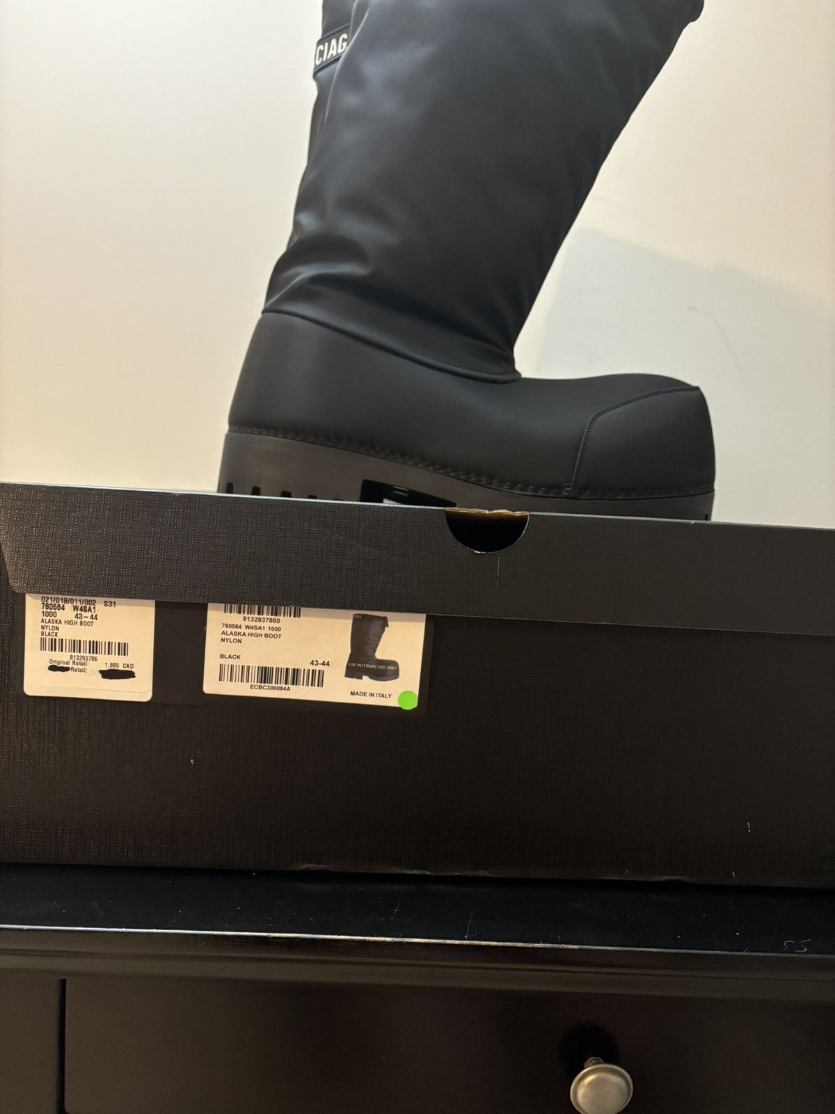Balenciaga Balenciaga Alaska High Nylon Ski Boots Black Size US 11 / EU 44 - 12 Thumbnail