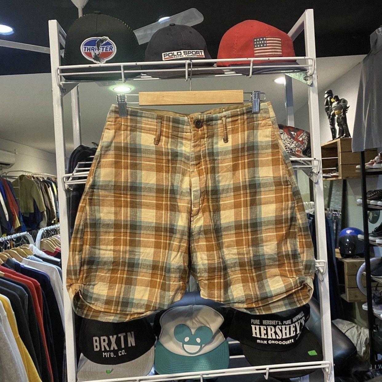 Kapital Kapital brown plaid shorts 28 Size US 28 / EU 44 - 1 Thumbnail
