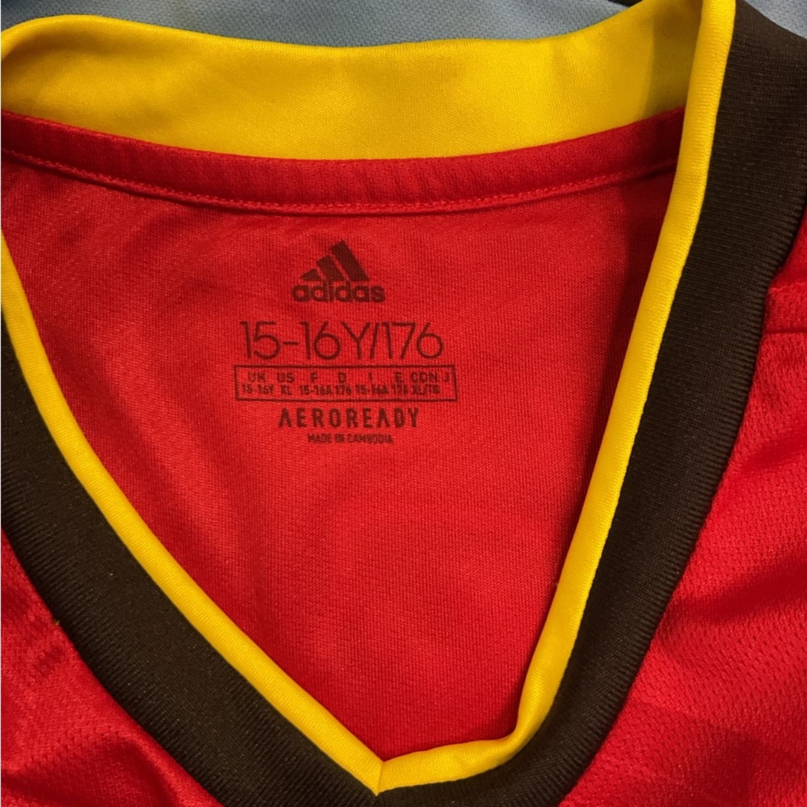 Adidas Adidas Youth Belgium Soccer Jersey Size US XL / EU 56 / 4 - 3 Thumbnail