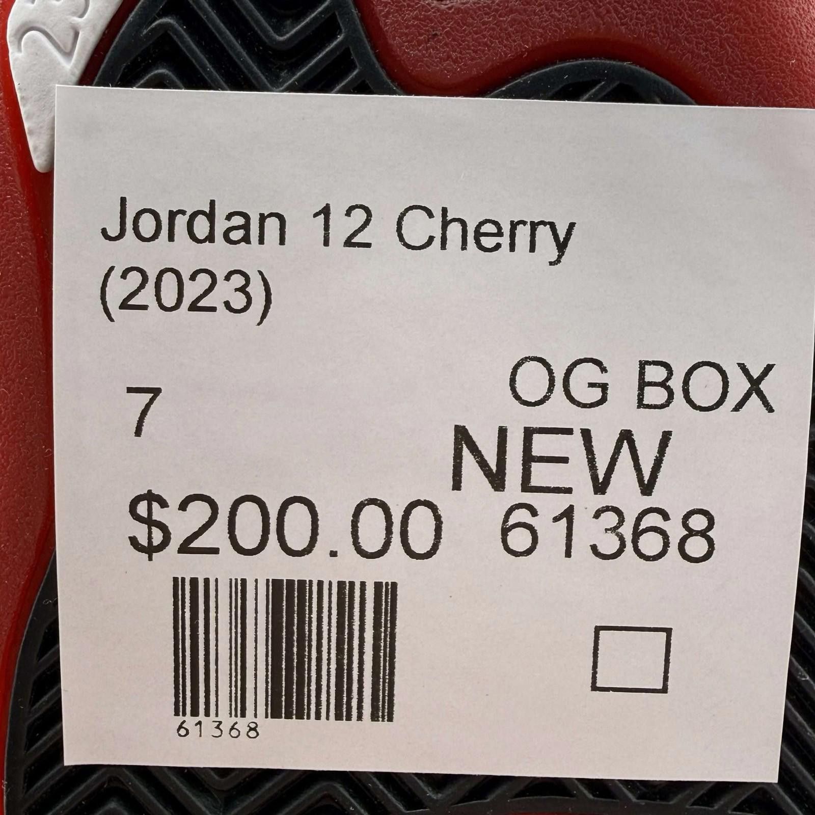 Jordan Brand Jordan 12 Cherry (2023) OG Box New US 7 Size US 7 / EU 40 - 7 Thumbnail