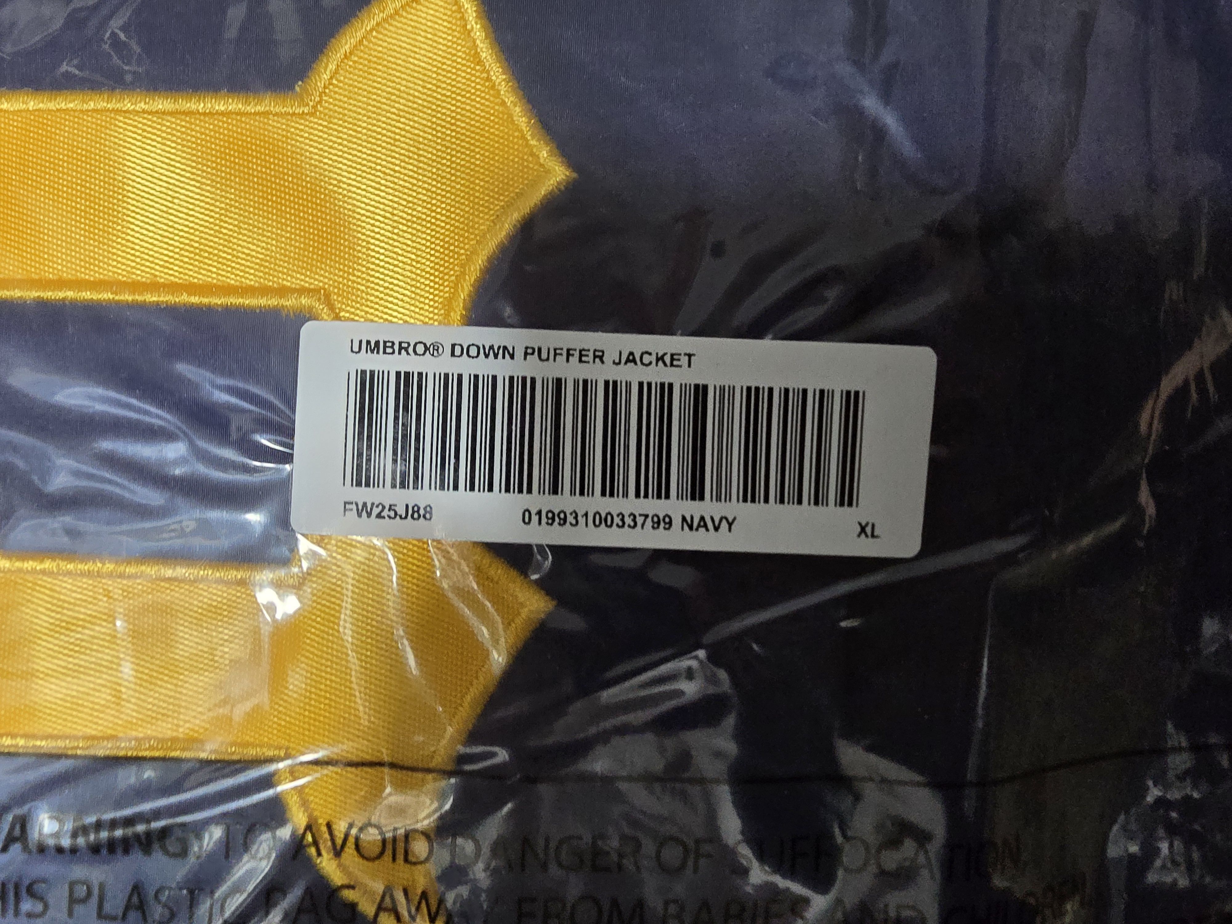 Supreme × Umbro Supreme Umbro Down Puffer Jacket Navy Size US XL / EU 56 / 4 - 4 Thumbnail