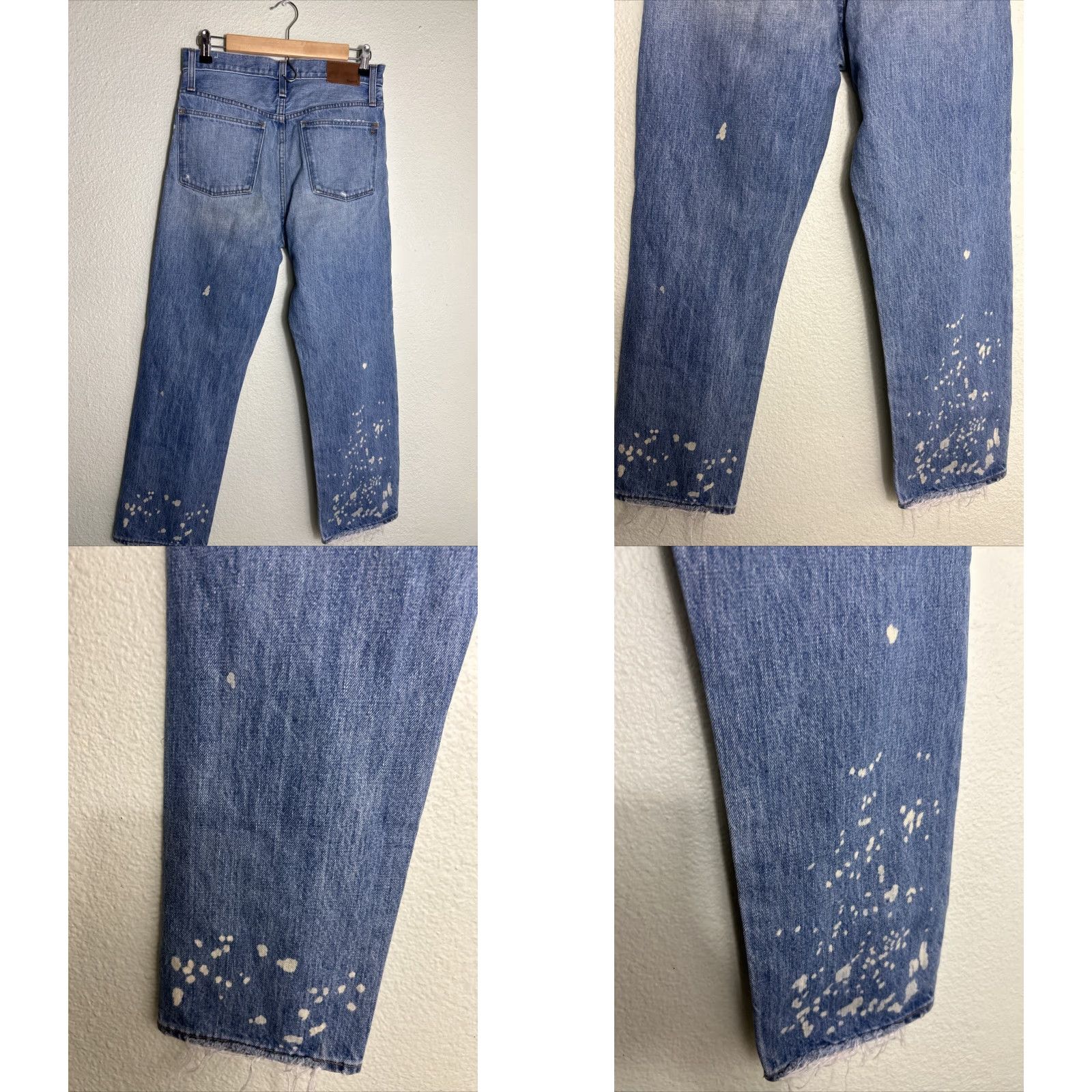 Madewell VINTAGEMadewell The Dadjean Jeans, Jeans, 30x27, Bleach Edition, Blue, 26, K9155, Regular, Women, Denim, Relaxed, The Dad jean—Madewell Brand, Size 26 Size 26" / US 2 / IT 38 - 9 Thumbnail