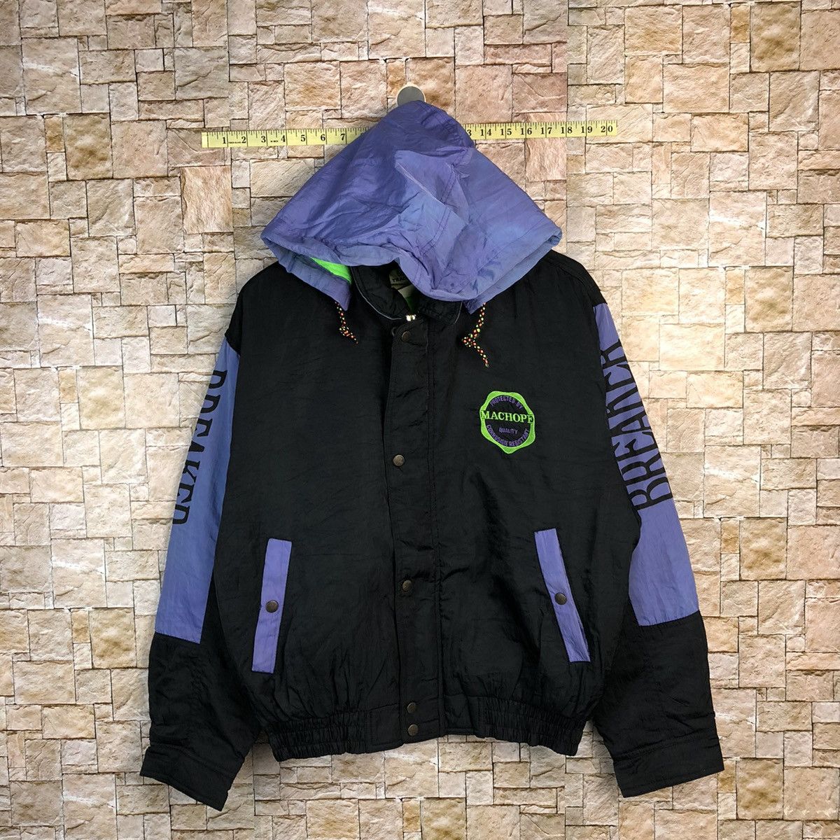Machope WindBreaker Purple Hoodie #A559
