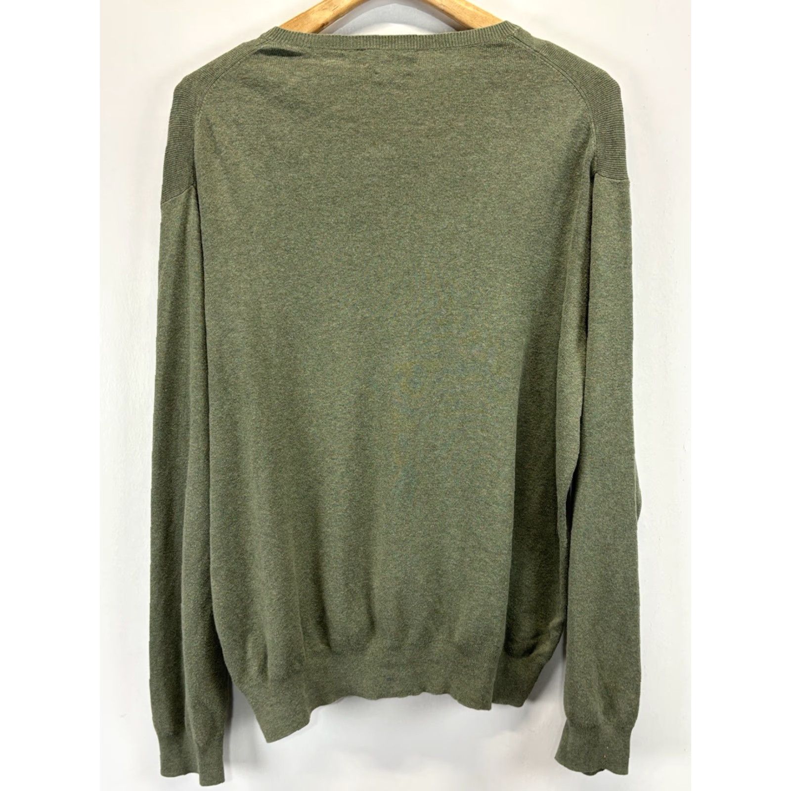 Polo Ralph Lauren VINTAGE Polo Ralph Lauren Sweater Mens XL Pima Cotton V Neck Preppy Green Layering Size US XL / EU 56 / 4 - 4 Thumbnail
