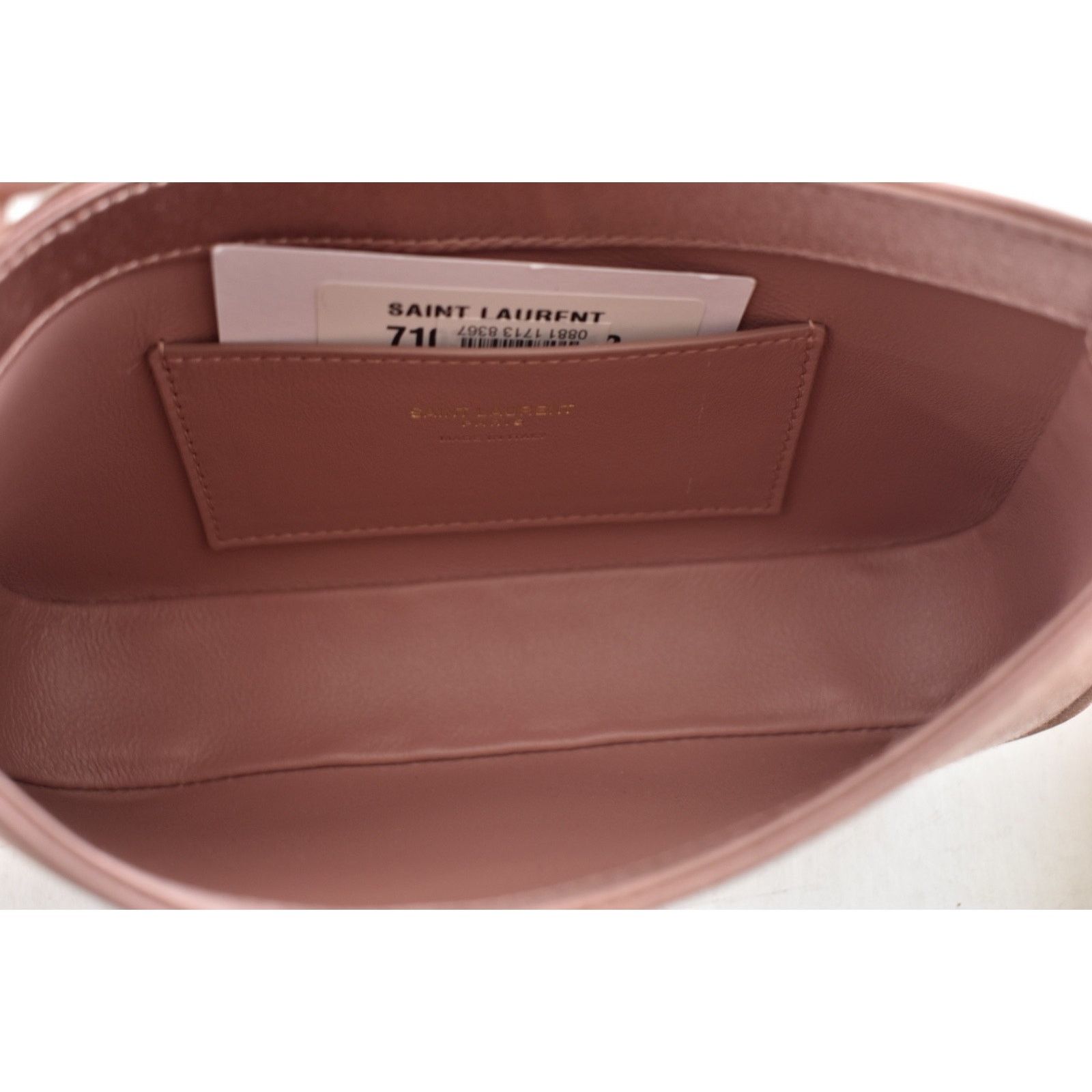 Yves Saint Laurent Saint Laurent Mini Le 5 A 7 Hobo Dragee Pink Satin Gold YSL Size ONE SIZE - 16 Thumbnail