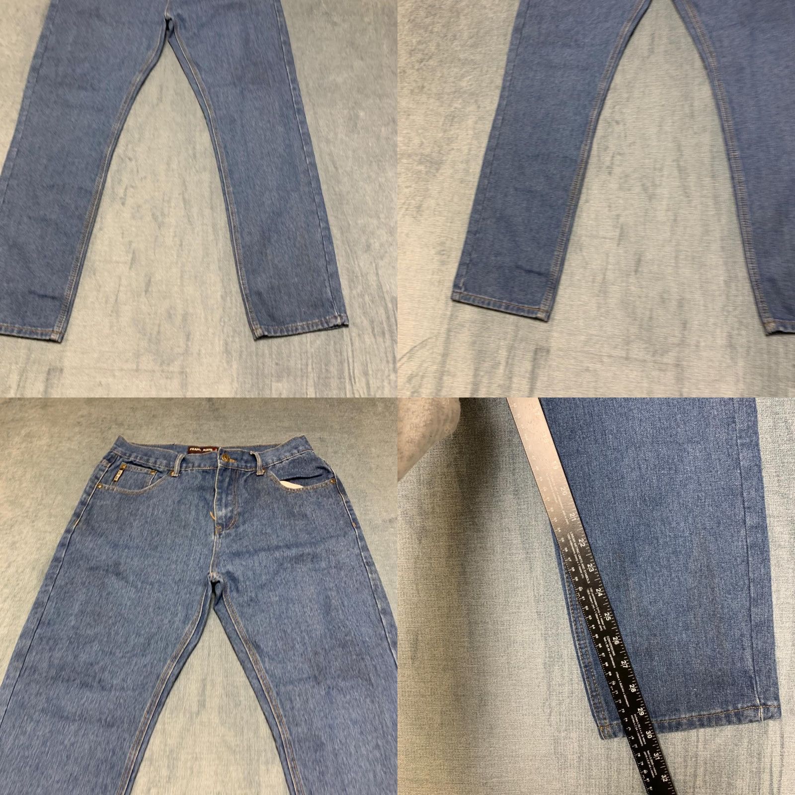 Vintage Frank Jeans 2019 Mens 34 Blue Denim Cotton Everyday Wear Classic Straight Leg Jeans Size US 34 / EU 50 - 8 Thumbnail