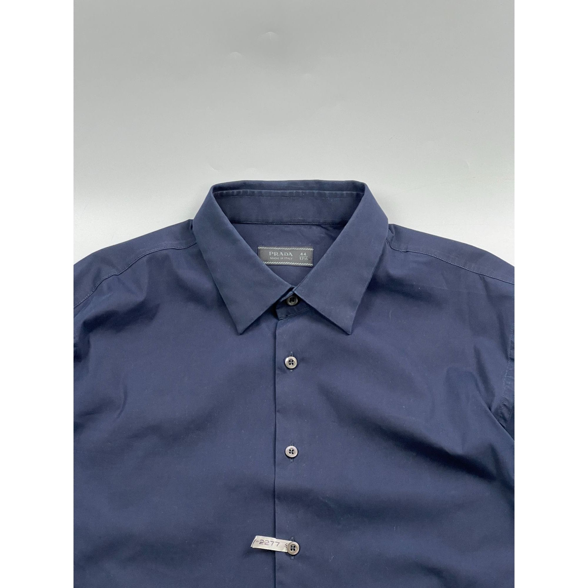 Prada Prada Navy Nylon Shirt (Y0809) Size US L / EU 52-54 / 3 - 2 Thumbnail