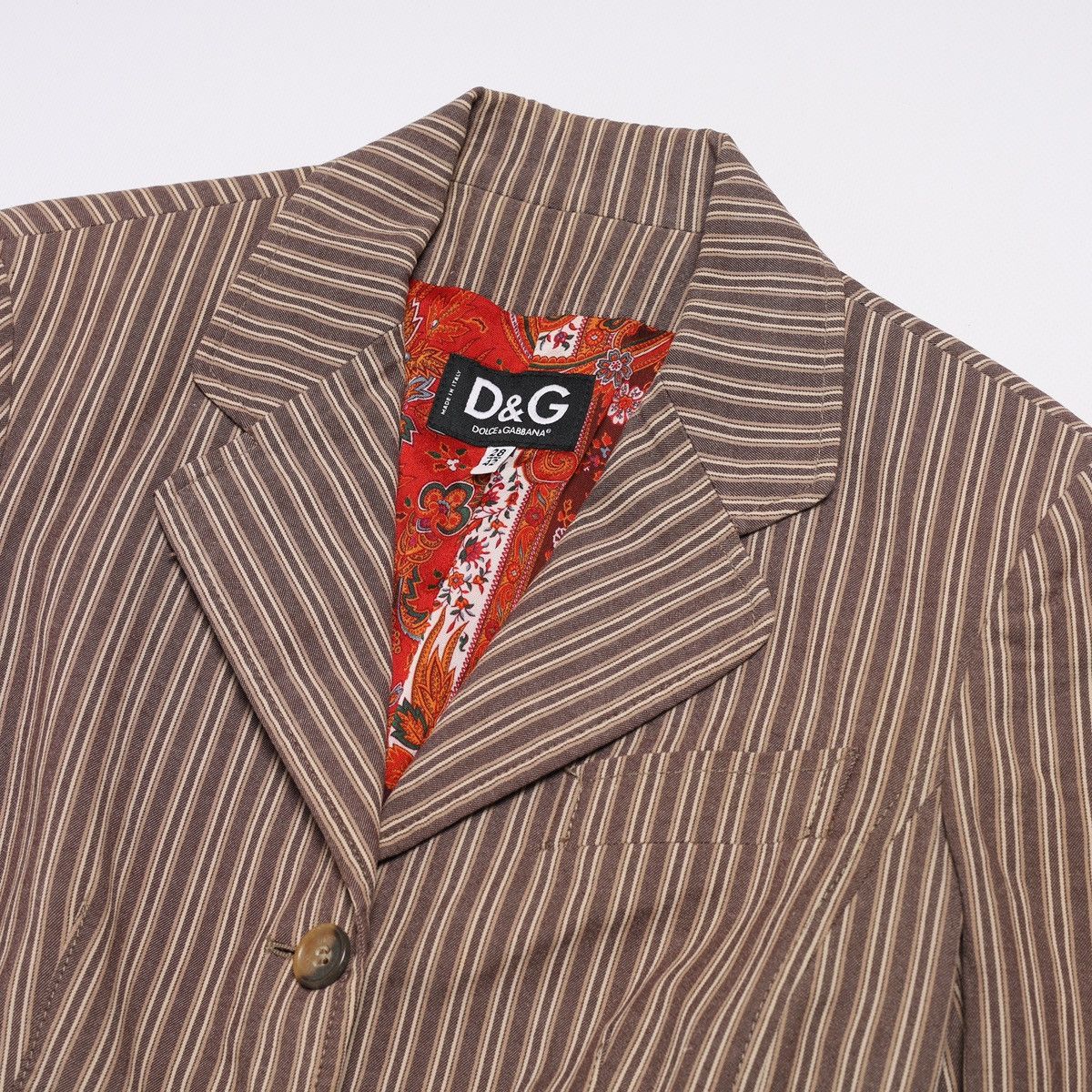 Dolce & Gabbana Vintage Dolce Gabbana Blazer Striped floral printed Size M / US 6-8 / IT 42-44 - 5 Thumbnail