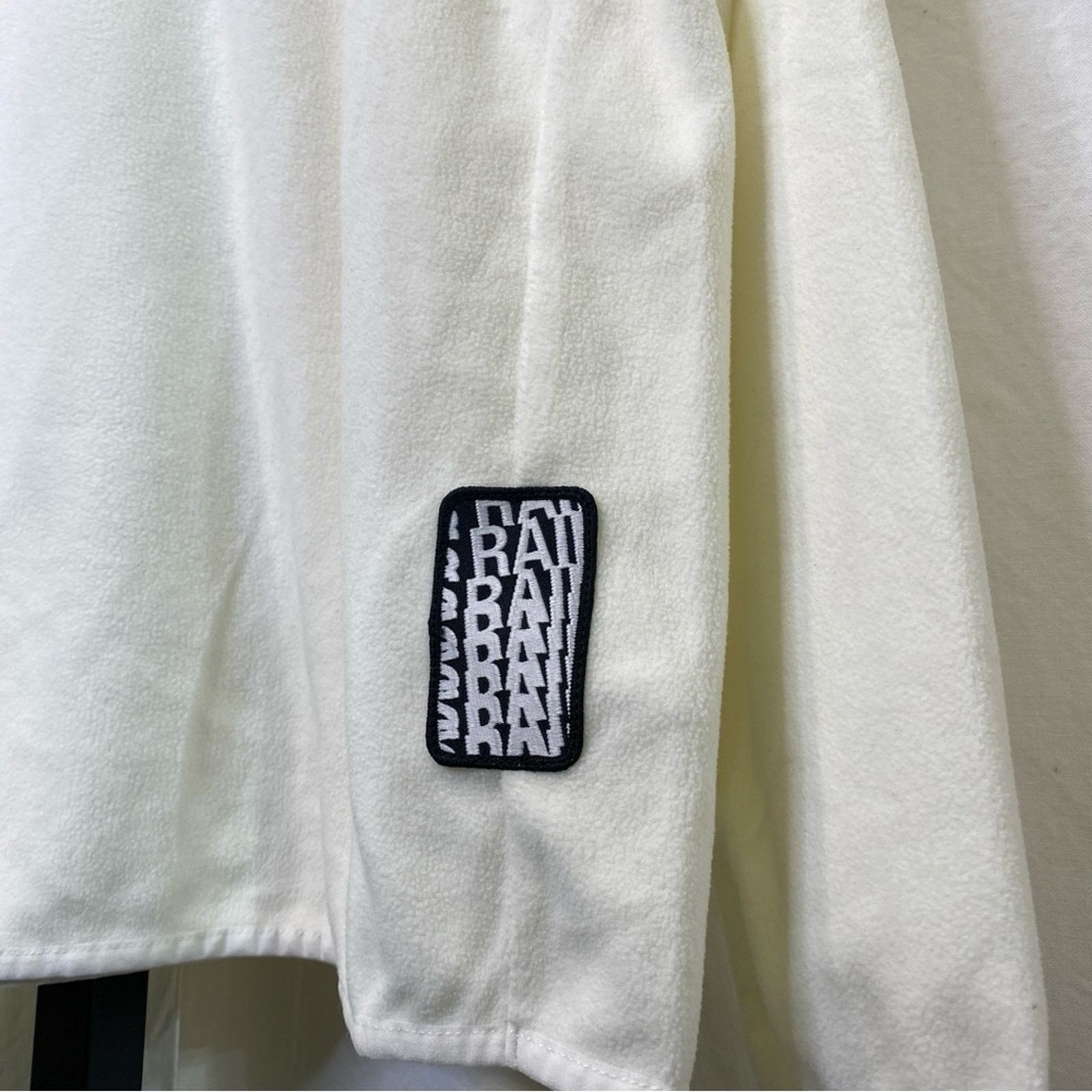 Rains NWT Rains unisex brushed fleece 1/2 zip pullover, creamy wht Size S / US 4 / IT 40 - 3 Thumbnail