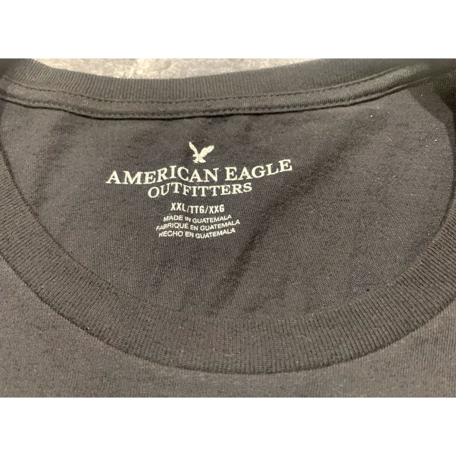 American Eagle Outfitters AMERICAN EAGLE OUTFITTERS Black T-Shirt 2XL Colorful Mens Size US XXL / EU 58 / 5 - 4 Thumbnail