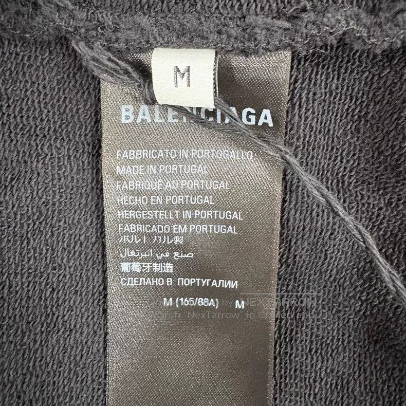 Balenciaga Balenciaga Dyed Graffiti Logo Black Hoodie Size US M / EU 48-50 / 2 - 4 Thumbnail