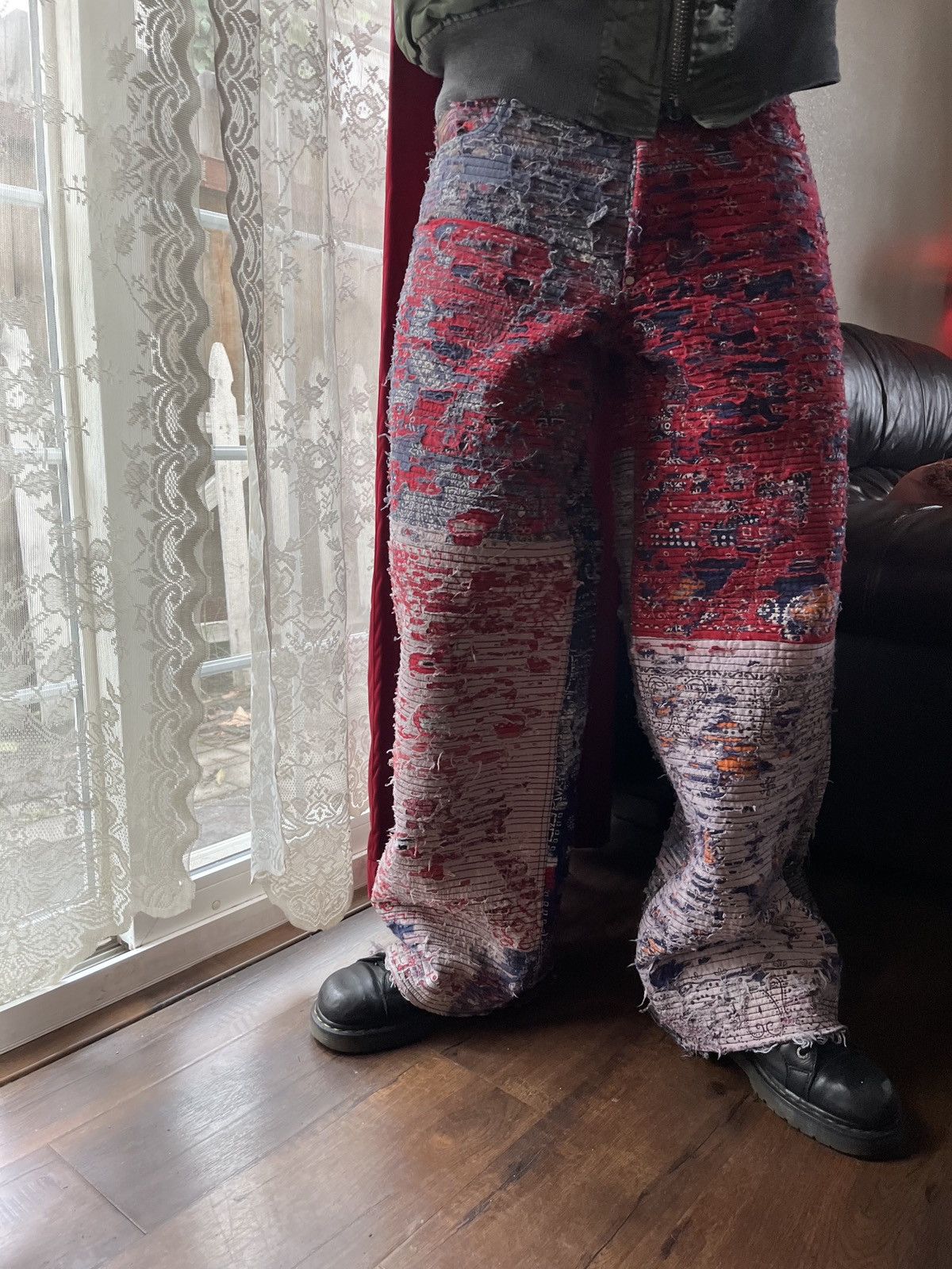 Japanese Brand × Vintage 1 of 1 custom Boro jeans Size US 33 - 13 Thumbnail