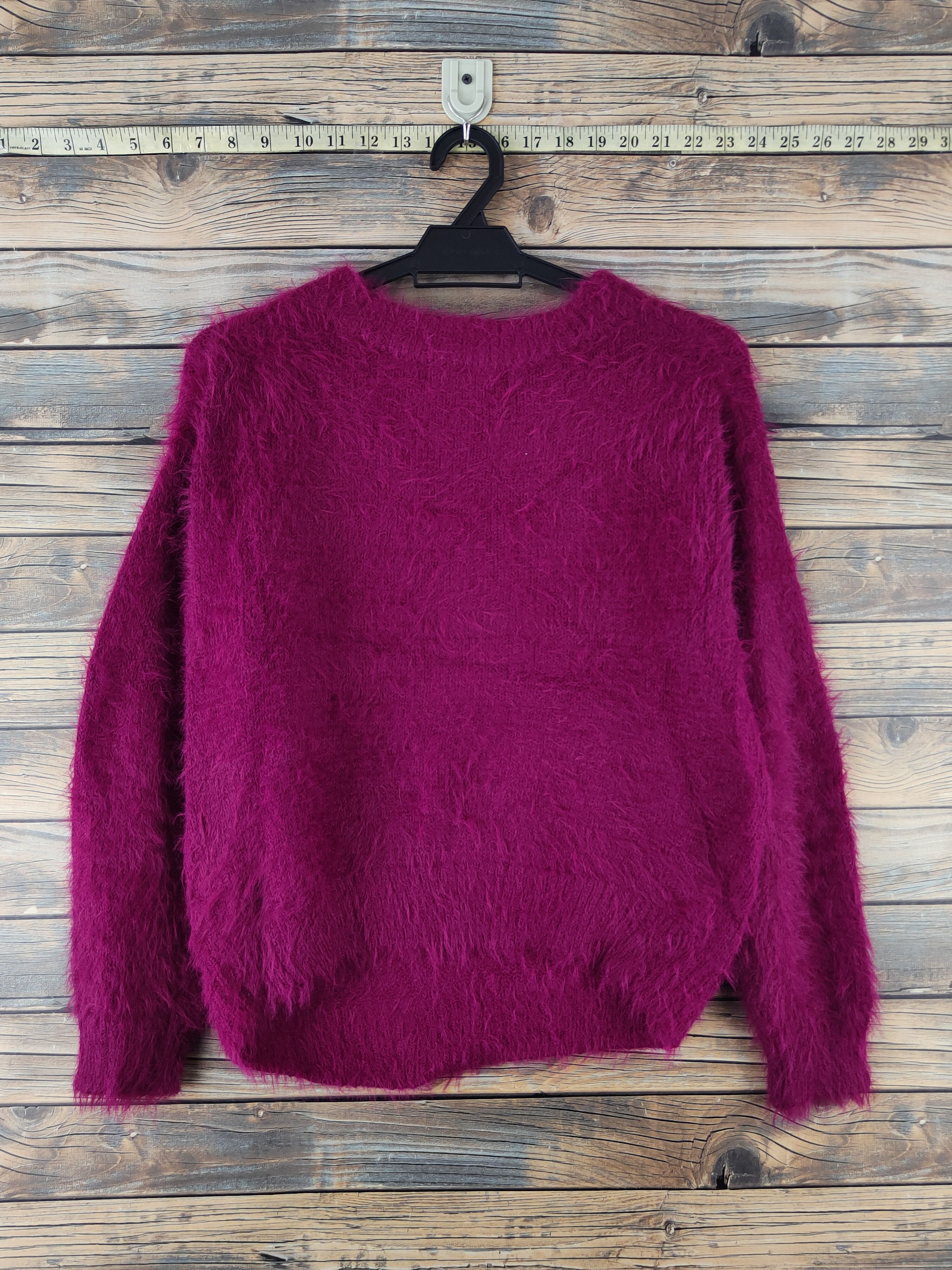 LOWRYS FARM DL Lowry's Farm Purple Fur Mohair shaggy Knitwear #46-923 Size M / US 6-8 / IT 42-44 - 7 Thumbnail