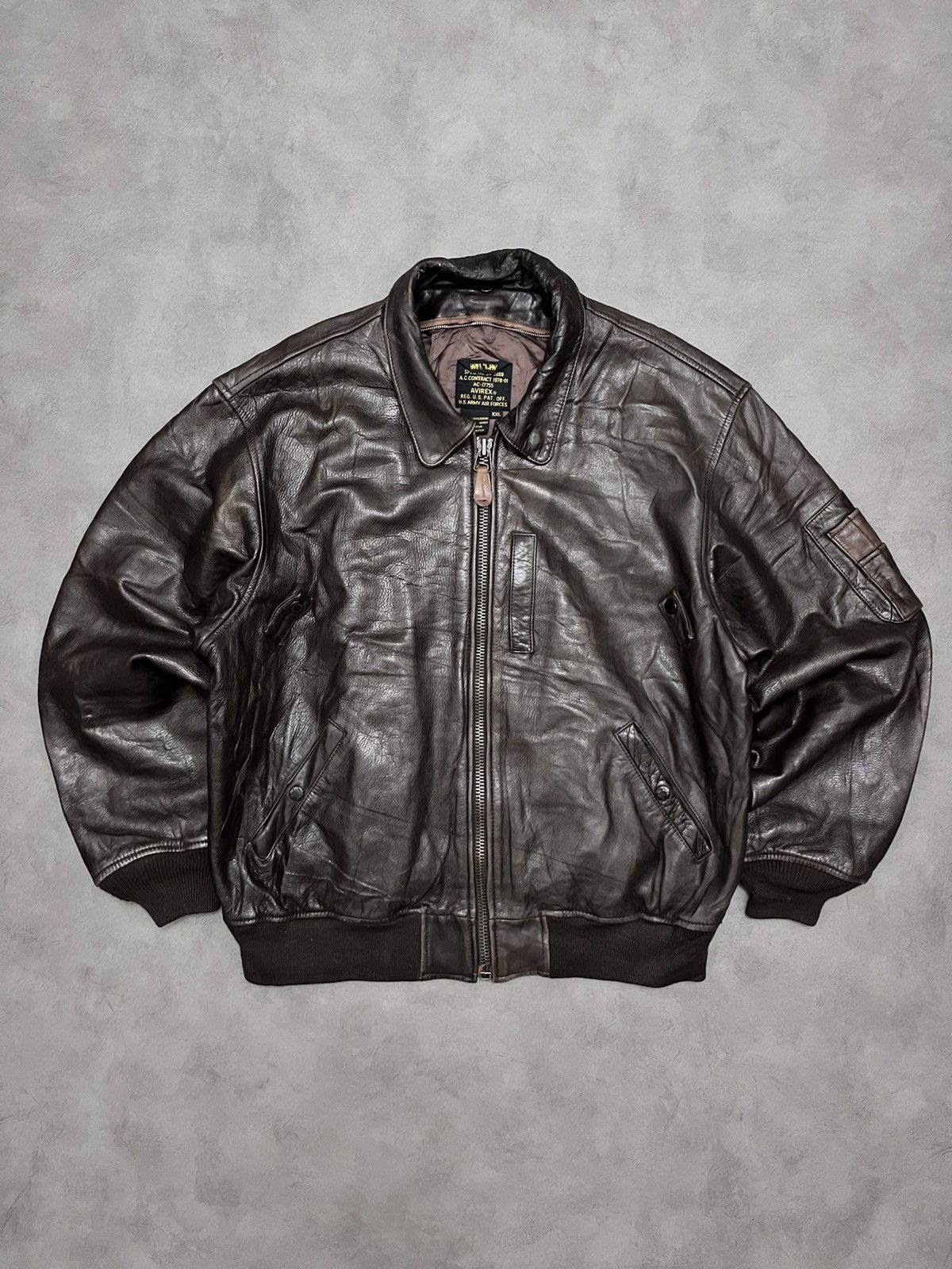 Avirex Avirex B-15 vintage U.S air forces flight leather jacket Size US XL / EU 56 / 4 - 1 Thumbnail