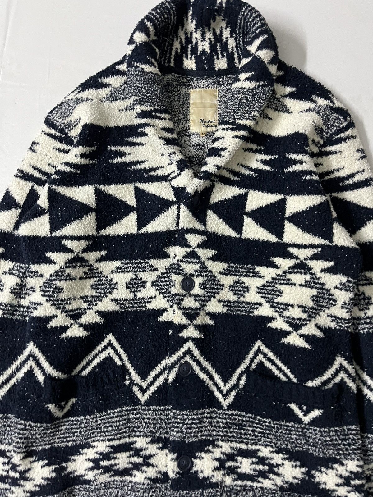 If Six Was Nine 💥Offer Me💥Neutral Infinity Navajo Chimaiyo Cotton Knitwear Size US M / EU 48-50 / 2 - 2 Thumbnail