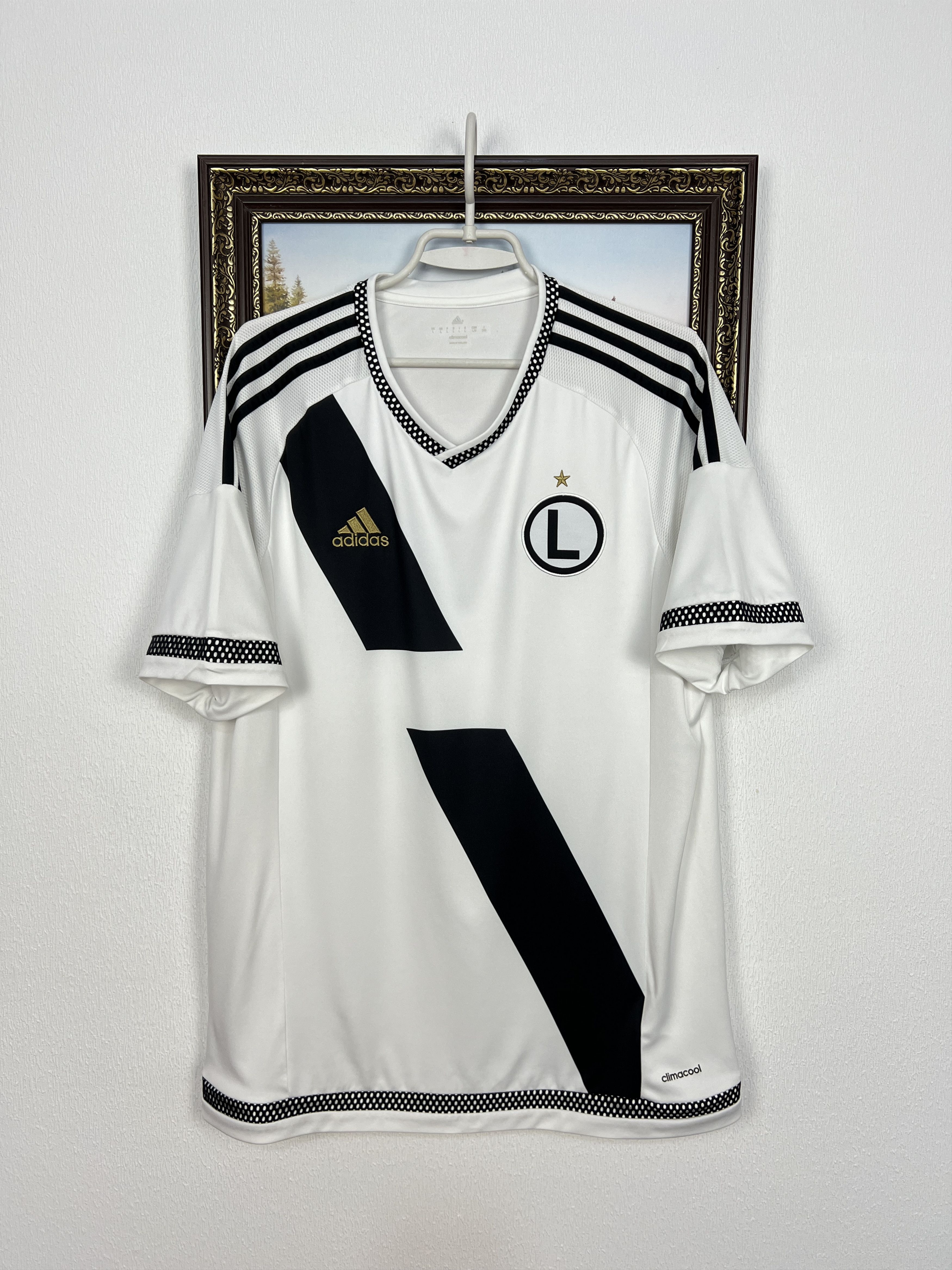 Adidas Legia Warsaw Home football shirt 2015 Soccer Adidas Size US L / EU 52-54 / 3 - 1 Thumbnail