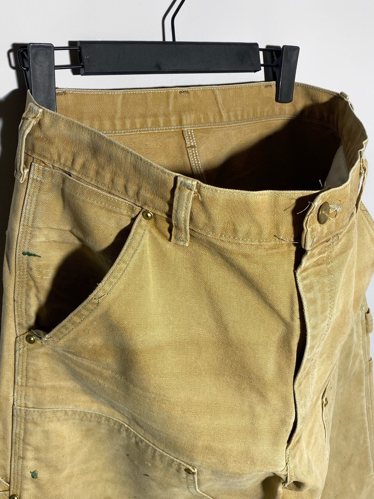 Carhartt Carhartt Vintage Double Knee Canvas Work Pants 33x34 Beige Size US 34 / EU 50 - 11 Thumbnail