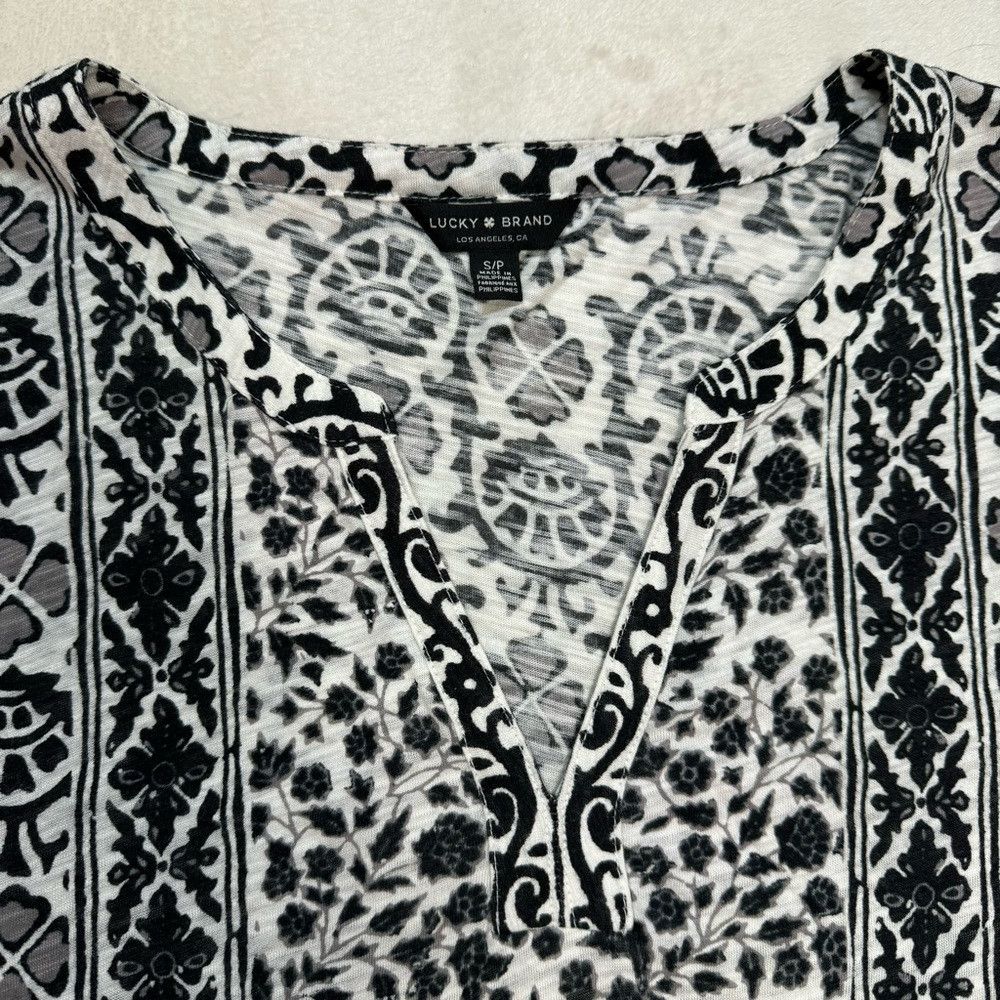 Lucky Brand Lucky Brand Block Floral Long Sleeve Top Size S Size S / US 4 / IT 40 - 6 Thumbnail