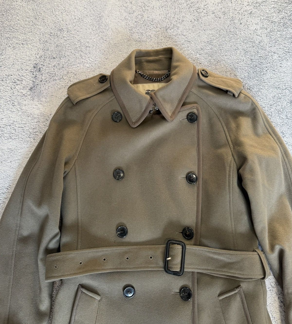 Burberry Burberry Women Trench Coat Wool Cashmere Belted UK8 USA6 Size M / US 6-8 / IT 42-44 - 5 Thumbnail