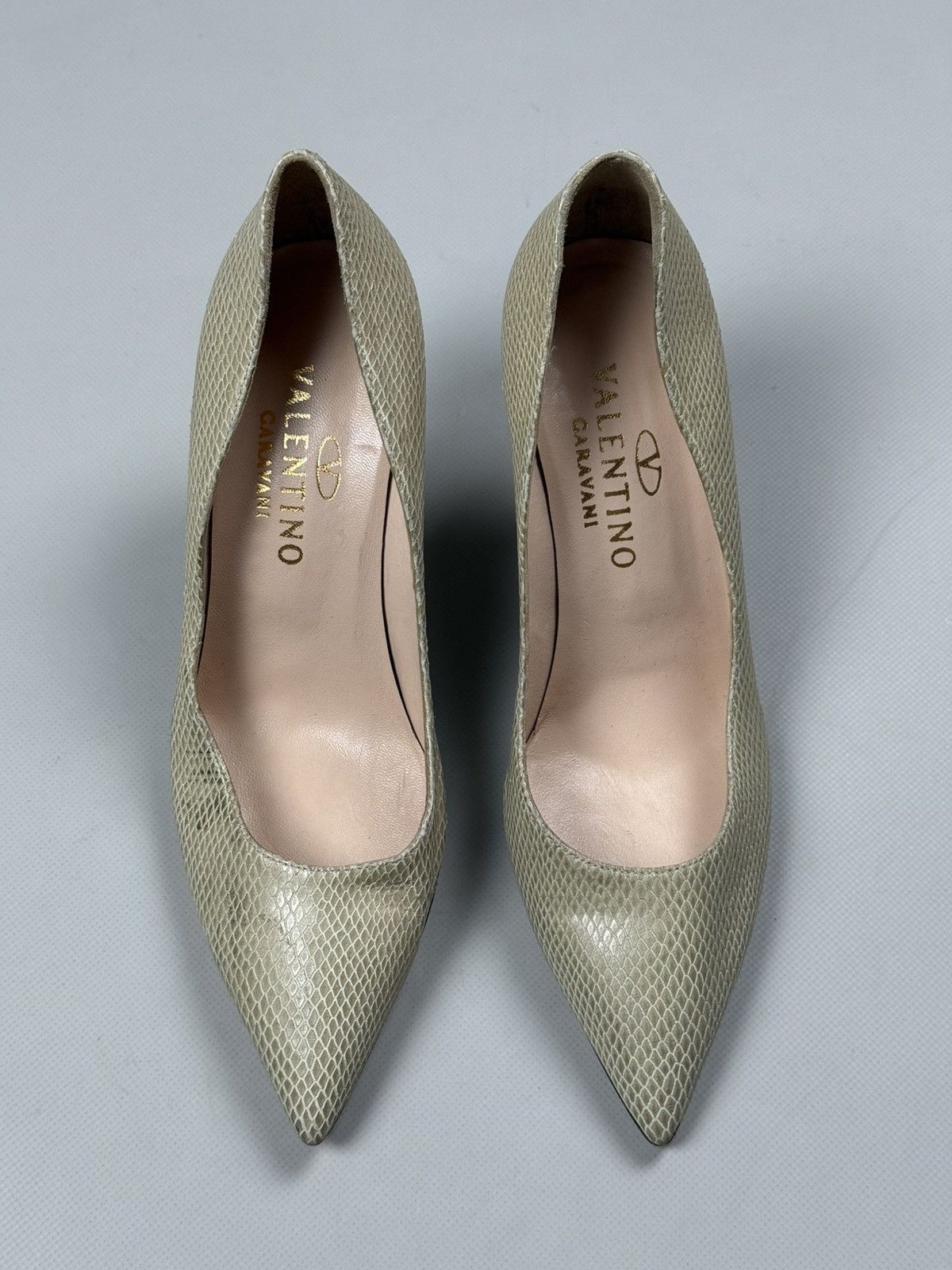 Valentino Valentino Garavani Snakeskin Pattern Leather Heels Shoes Size US 10 / IT 40 - 8 Thumbnail