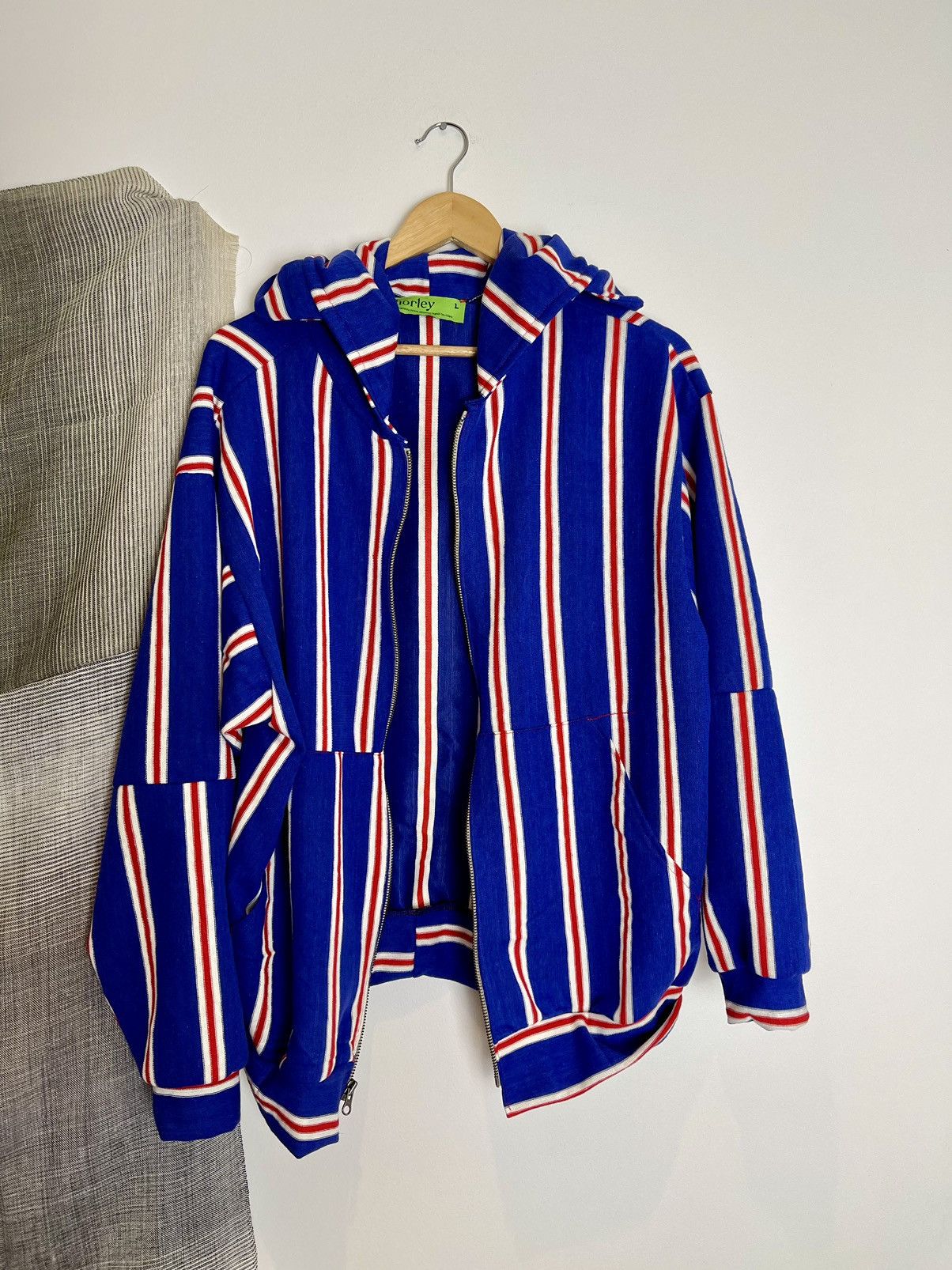Chorley Ss24 striped military zip up hoodie vizor hood oversized Size US L / EU 52-54 / 3 - 2 Thumbnail