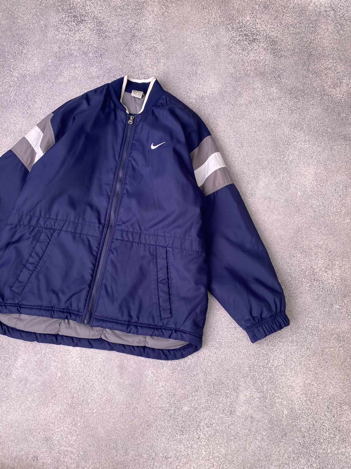 Nike × Vintage Vintage Nike Big Logo Navy 90s style Jacket Size US M / EU 48-50 / 2 - 5 Thumbnail