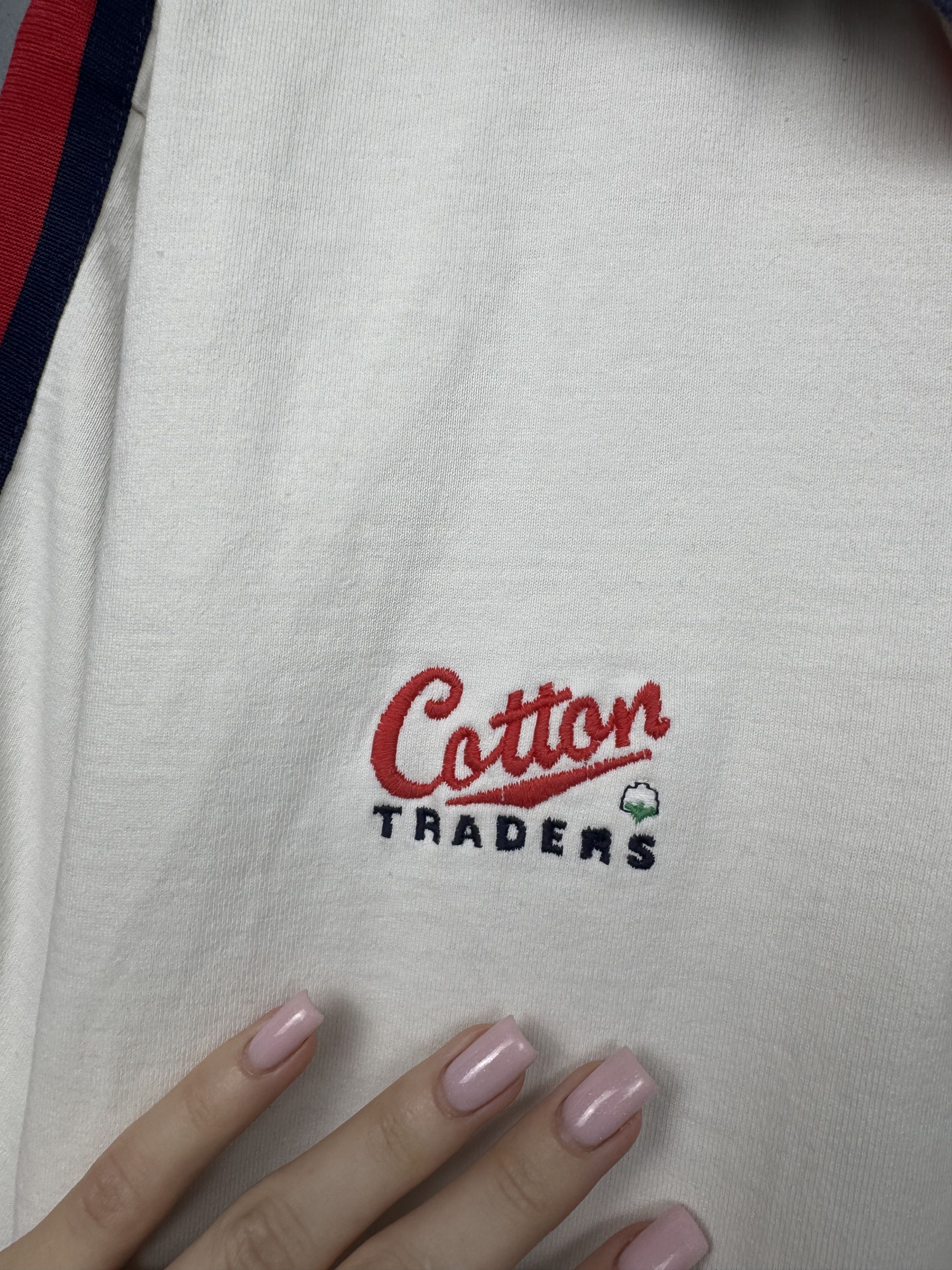 Cotton Traders Cotton Traders 90s Vitage Rugby Long Sleeve Polo Shirt Size US L / EU 52-54 / 3 - 3 Thumbnail