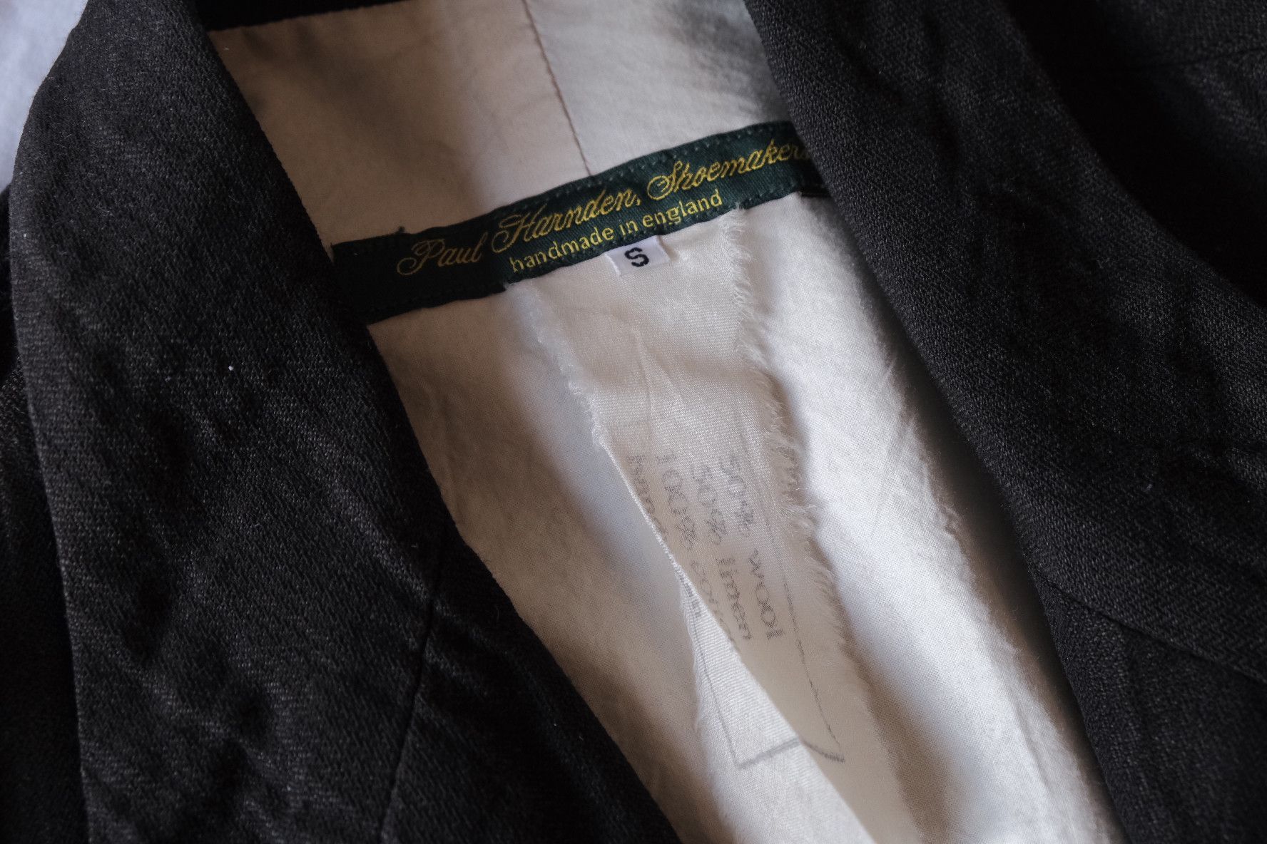 Paul Harnden Shoemakers Paul Harnden mens blazer S linen black Size 34R - 5 Thumbnail